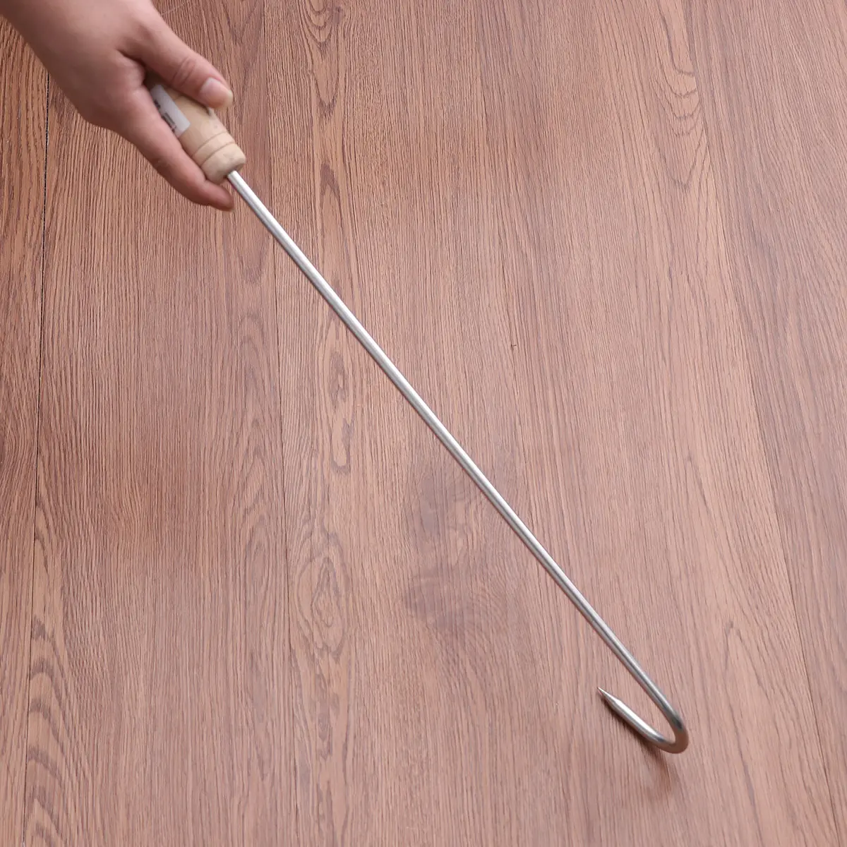 Stainless Steel BBQ Hook Grilling Pin Meat Sausage Ribs Tool Camping Outdoor Cooking Accessories Rustproof Sharpened