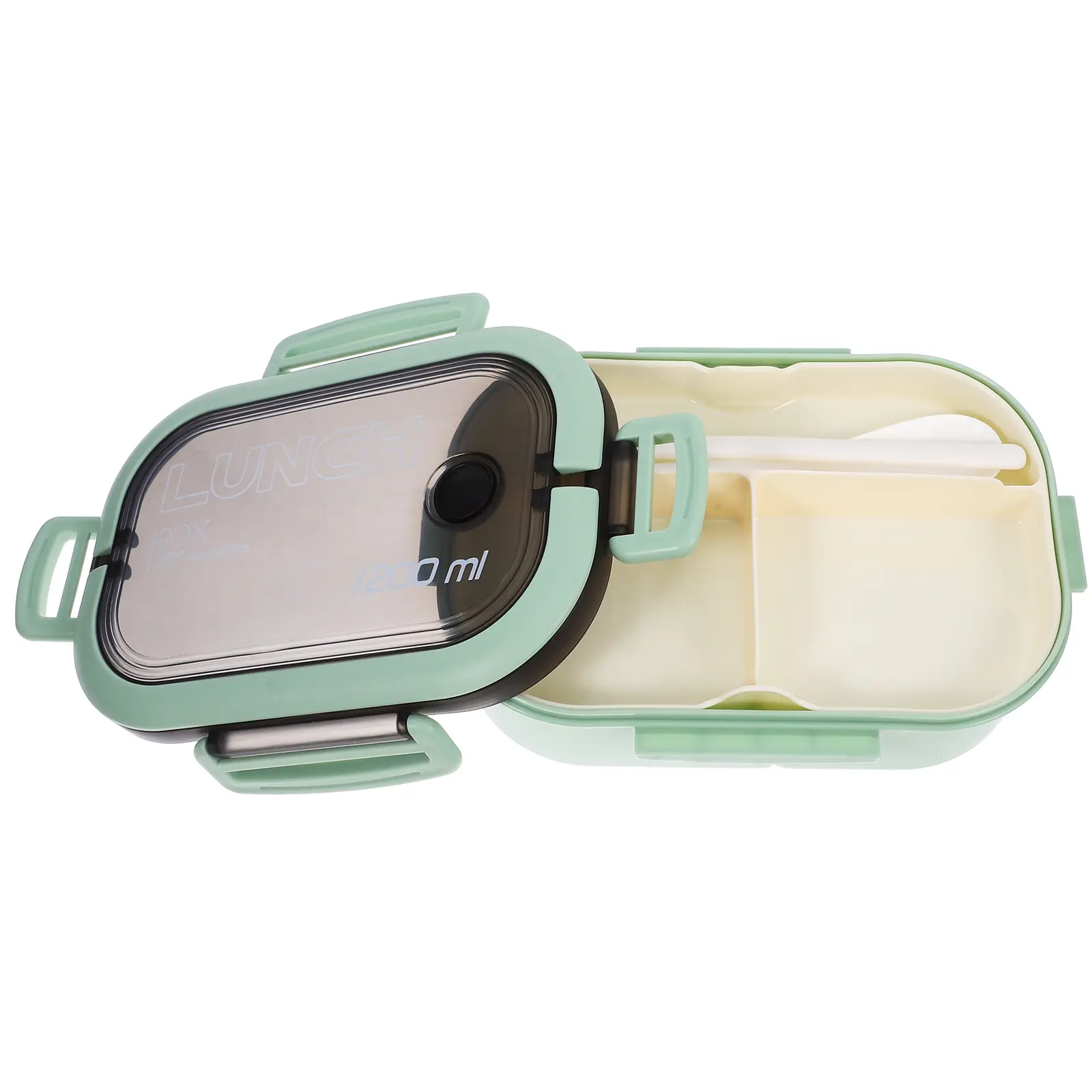 Portable Lunch Box Bento Adult Microwavable Leakproof Food Storage Compartment Easy Clean Light for Office Workers Camping