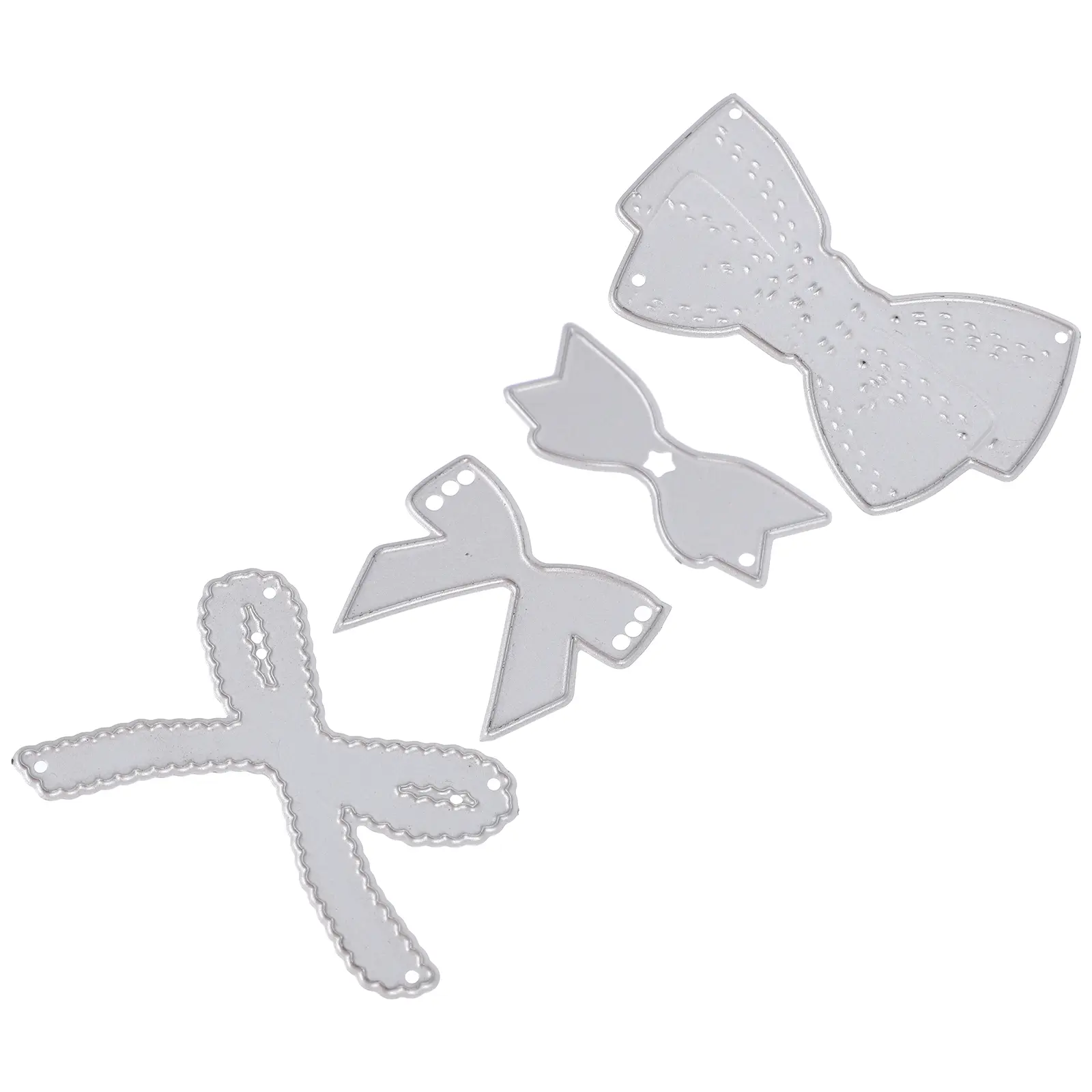 4 pcs Mold Bow Tie Cutting Die Craft Stencil Metal Dies Scrapbooking Paper Crafts Storage Containers