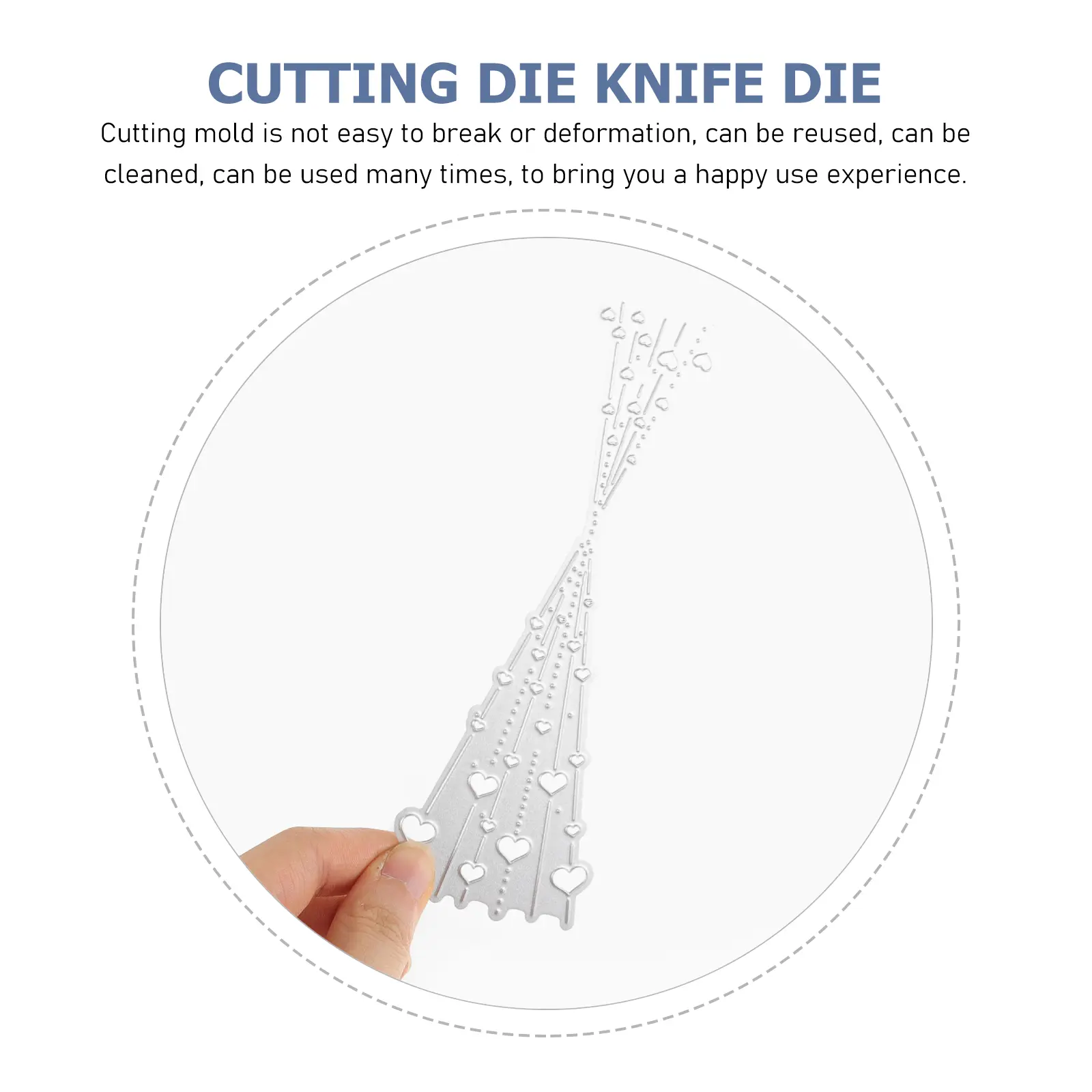 Template Love Knife Mold Child Scrapbooking Cutting Carbon Steel Embossing Stencil Moul