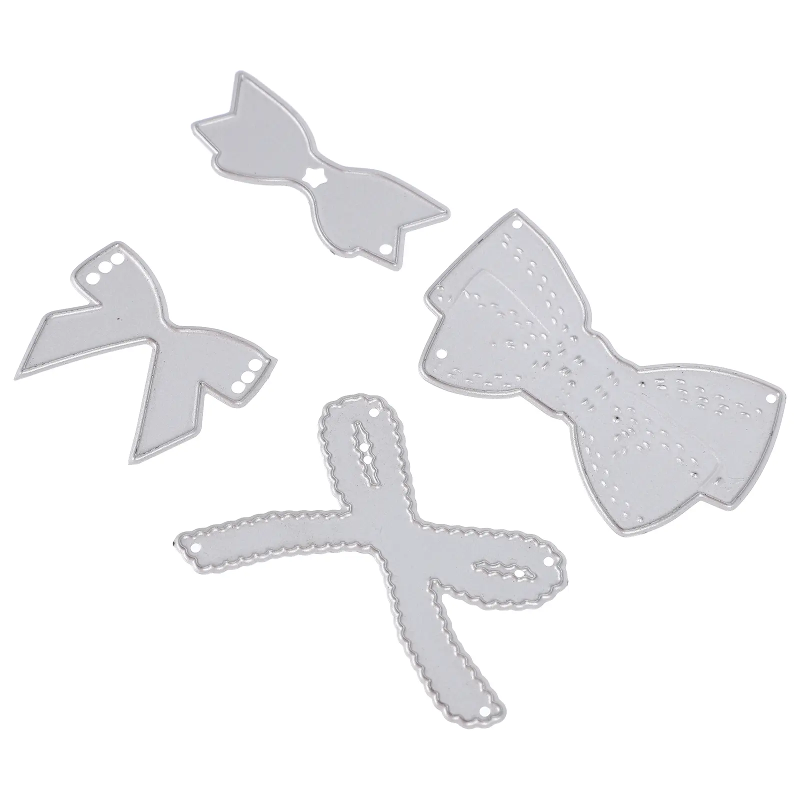 4 pcs Mold Bow Tie Cutting Die Craft Stencil Metal Dies Scrapbooking Paper Crafts Storage Containers