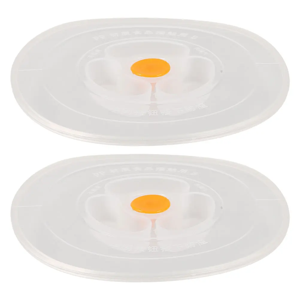 2pcs Insulated Barrel Cover Silicone Lids for Bowls Food Storage Reusable Leakproof Easy to Clean Washable