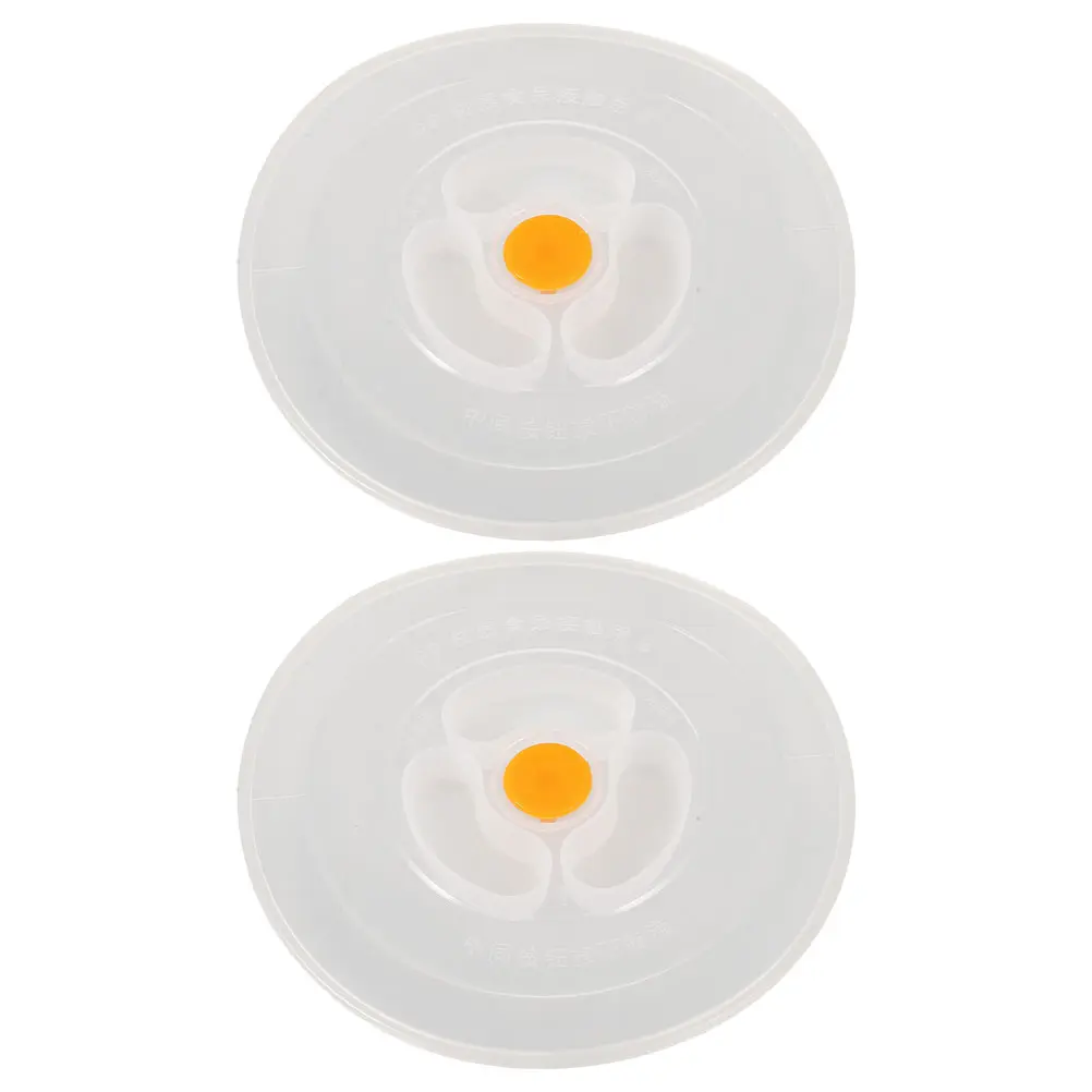 2pcs Insulated Barrel Cover Silicone Lids for Bowls Food Storage Reusable Leakproof Easy to Clean Washable
