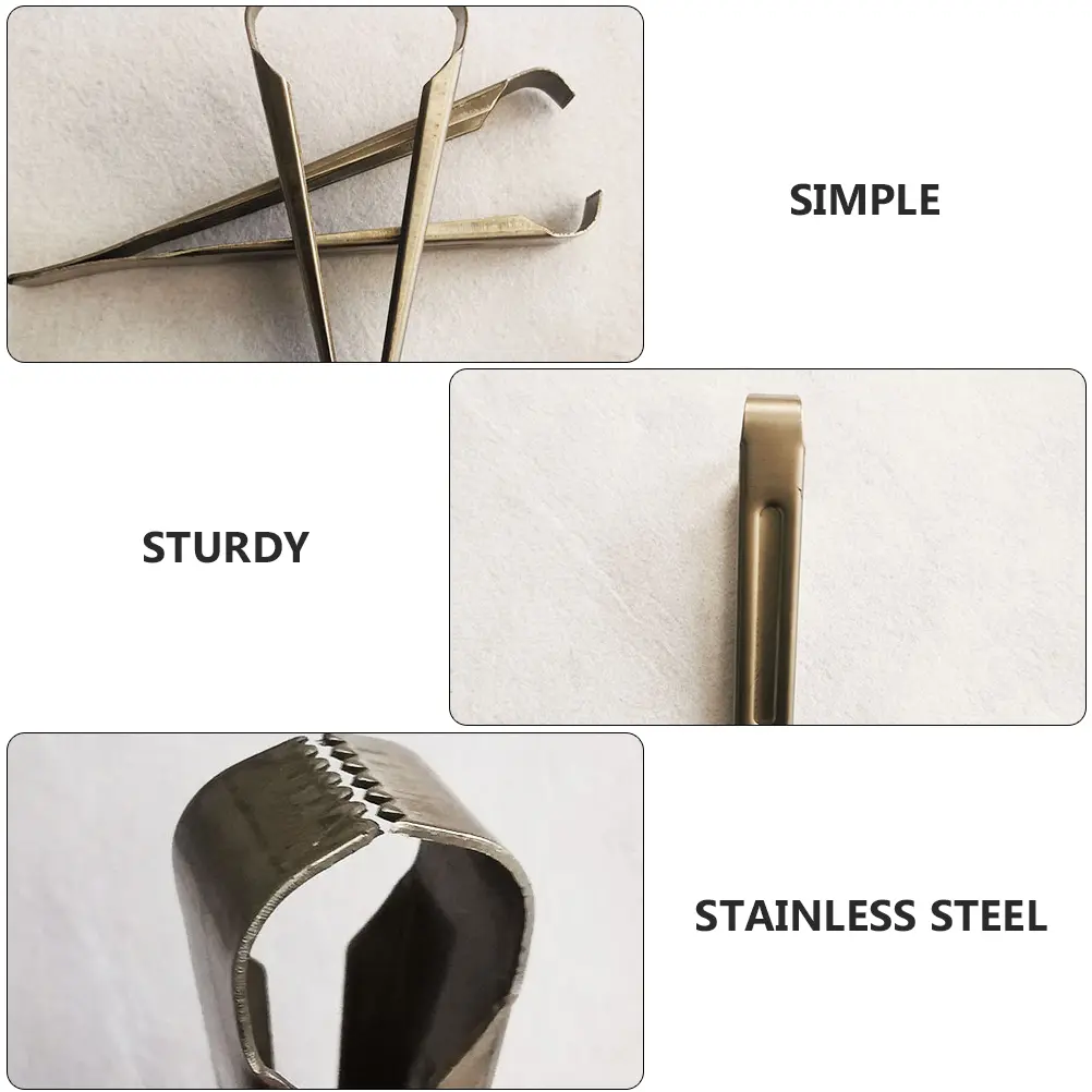 2pcs StainlessSteelCrabTong NonSlipSerratedClamp HomeSupplies LoachLobsterPicker Silver Durable KitchenBarTools