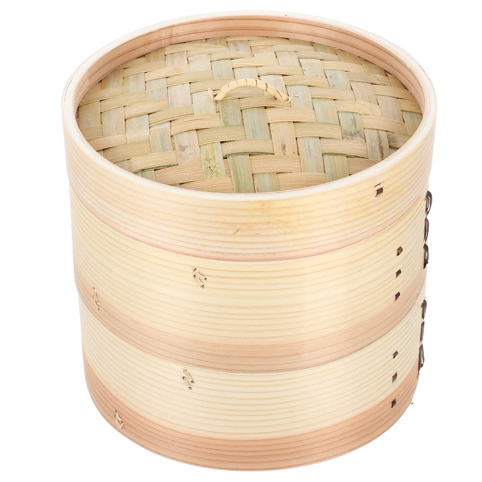 Bamboo Steamer Food Cooking Chinese Drawer Multipurpose Pot Basket Dumplings Soup 2 Layer Even Heat Versatile Kitchen