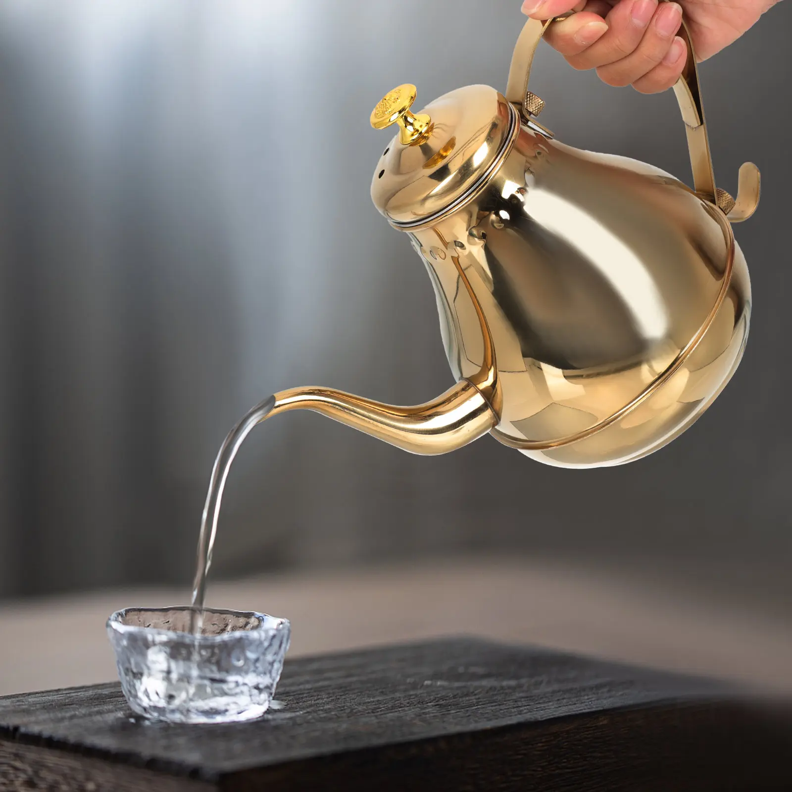 Large Capacity Milk Tea Kettle Stainless Steel Teapot Fine Strainer Heat Resistant Kitchen Barware Practical Easy Cleaning