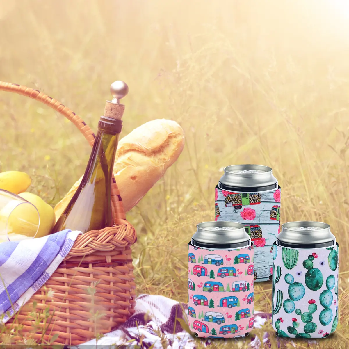 3pcs Covers Keep Can Sleeves Drinks Cold Hot Reusable Drinks Ice Cup Sleeve Sleeve Coffee Sleeves