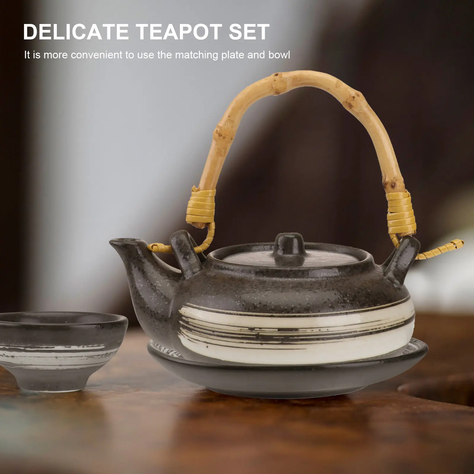 Ceramic Seafood Soup Pot Teapot Beautiful Design Portable Household Serving Tool Elegant Taste Home Restaurant Tea House Easy