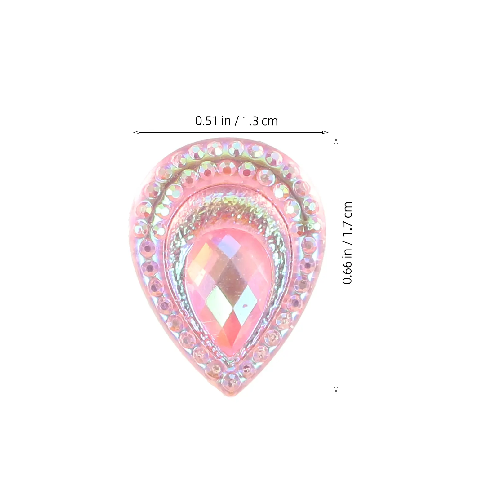Sew Water Drop Diamond Accessories Craft Rhinestones Bulk Embellishment Pink Embellishments for Crafting