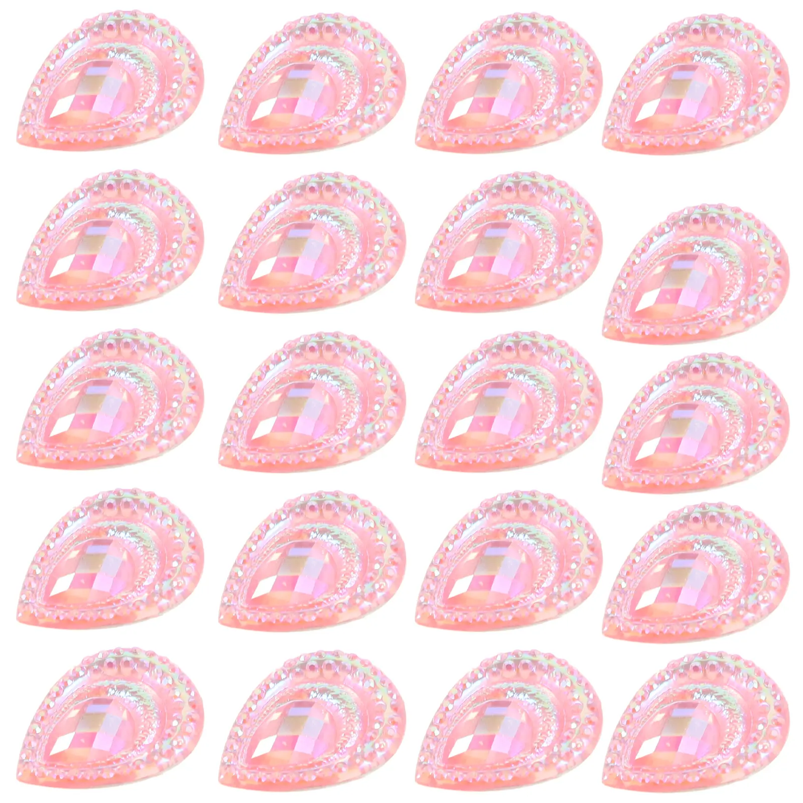 Sew Water Drop Diamond Accessories Craft Rhinestones Bulk Embellishment Pink Embellishments for Crafting