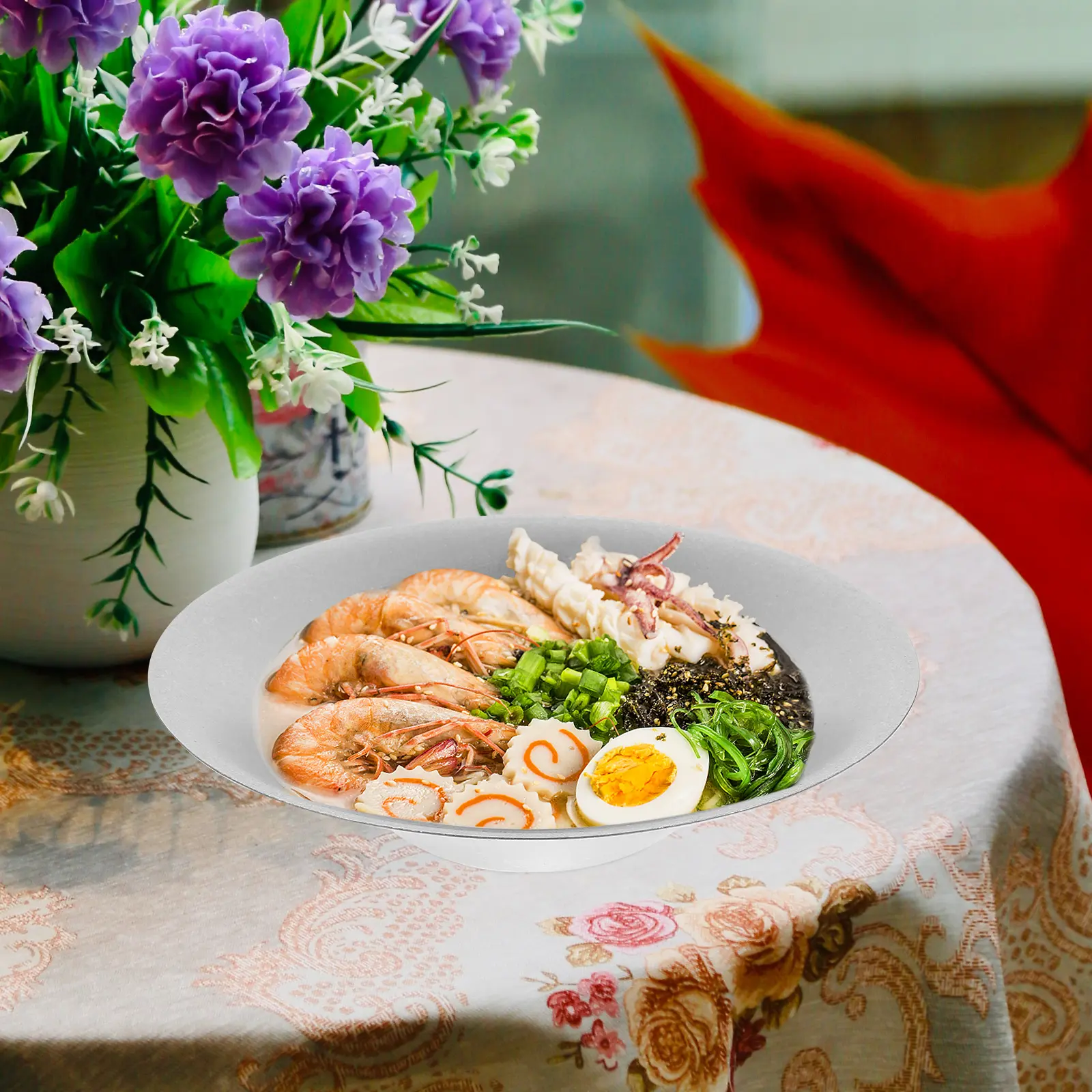 Retro Stainless Steel Pasta Bowl Thickened Design Vintage Suitable for Home Restaurant Large Metal Salad Mixing Multi function