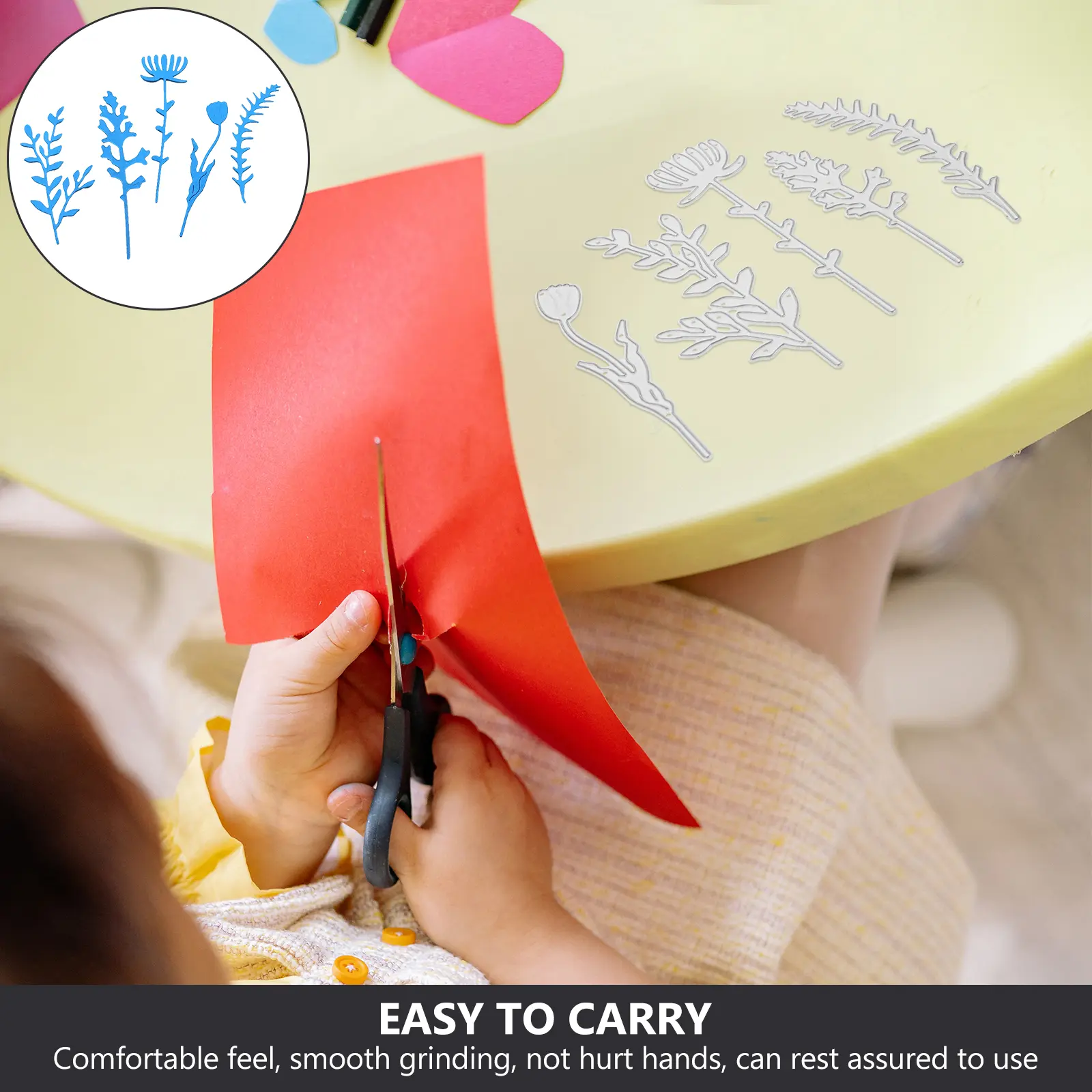 DIY Craft Stencil Cutting Dies Metal Cuts 5 Styles Wildflower Decorative Paper Kids Craft Intelligence Scrapbook Tools Simple