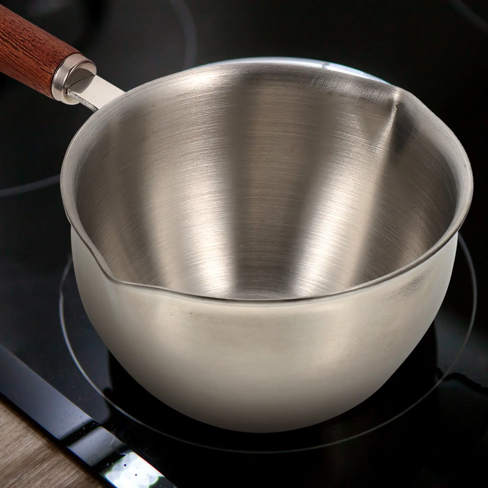 Stainless Steel Oil Pot Mini Saucepan Multi-Functional Cooking Pan Reusable Household Lightweight Easy Clean Dirt Resistant