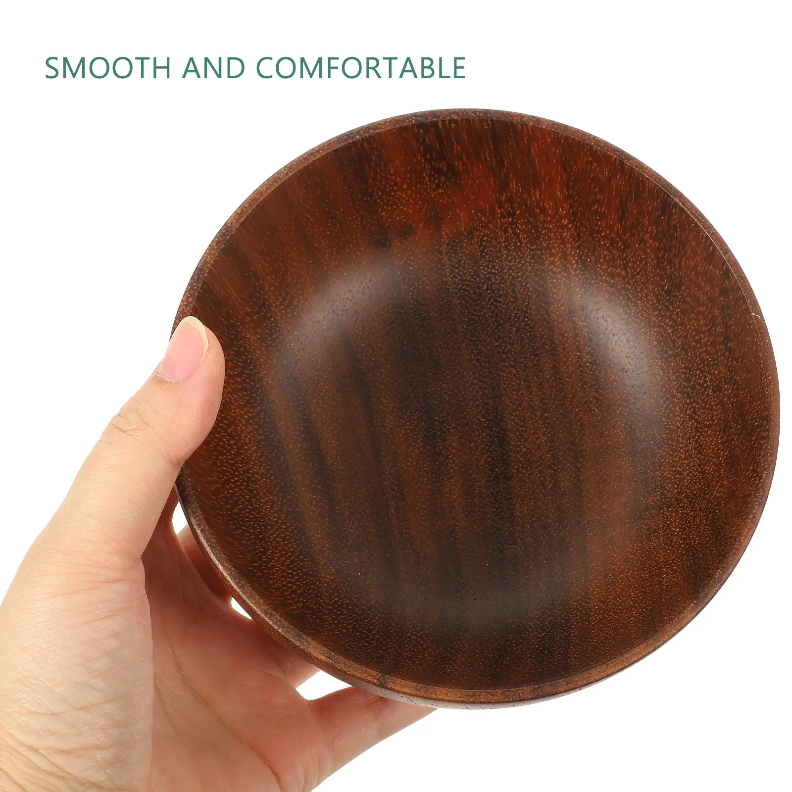 Wooden Bowl 13x6cm Small Sauce Dish Compact Fruit Household Snack Multi-function Candy Wear-resistant Dinner Serving