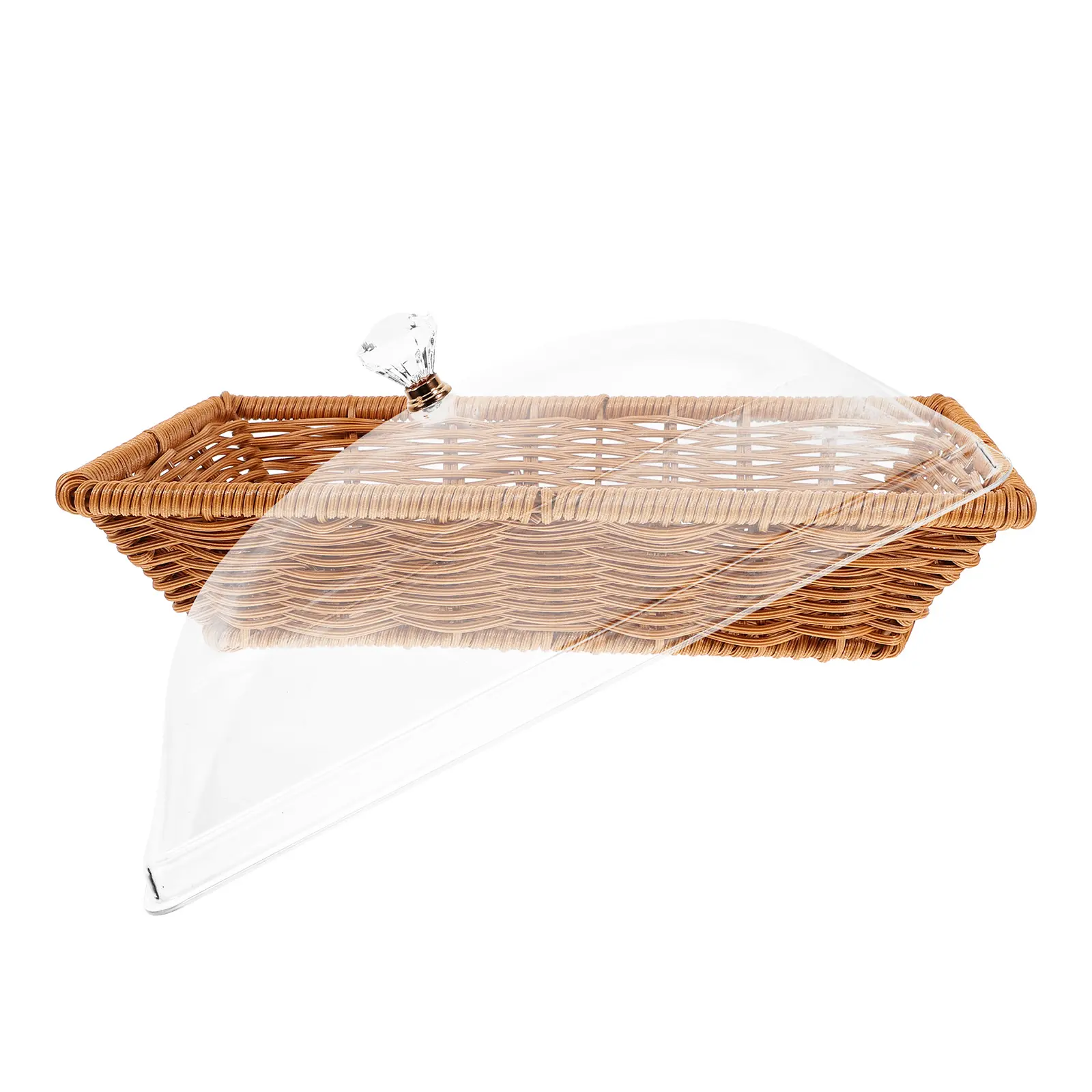 Large Bread Basket with Lid Food Fresh-keeping for Table Tray Sourdough Shop Display