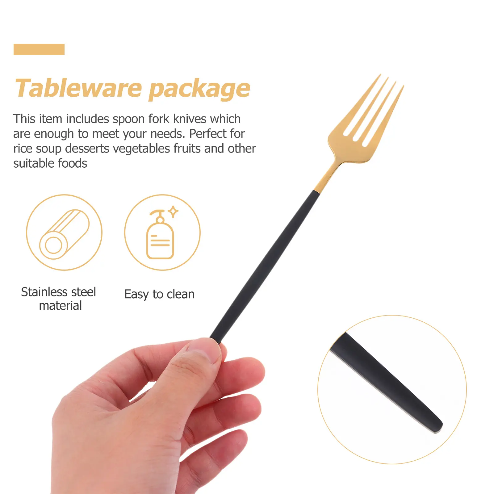 Knife and Fork Stainless Steel Cutlery Serving Utensils Dinnerware Spoons Knives Kit