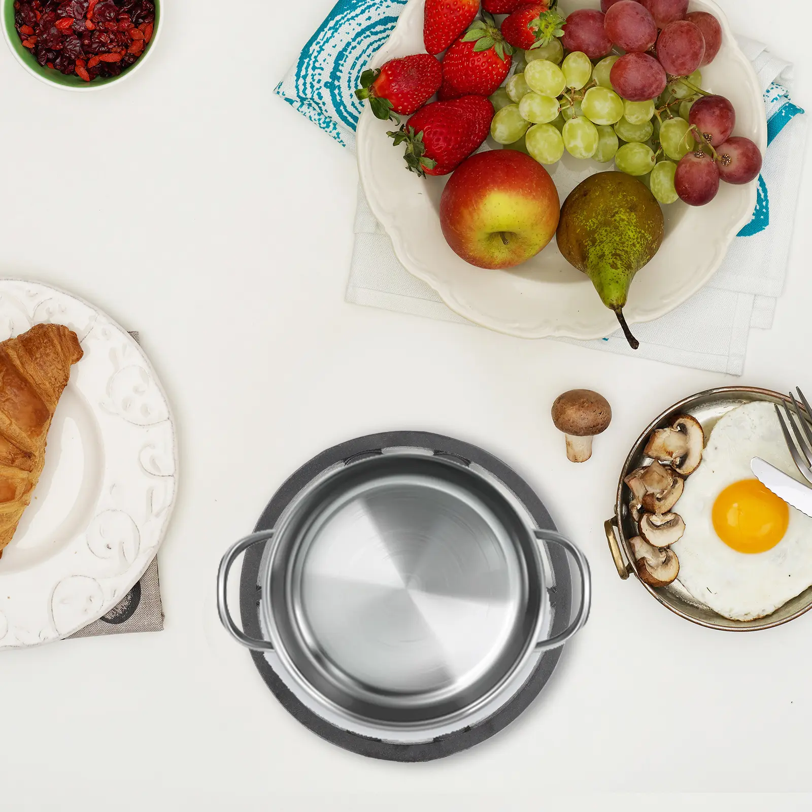 Hot Pot Pad Heat Resistant Kitchen Placemats Hollow Pot Mat Non-Slip Cast Iron Trivet Table Protector for Dining