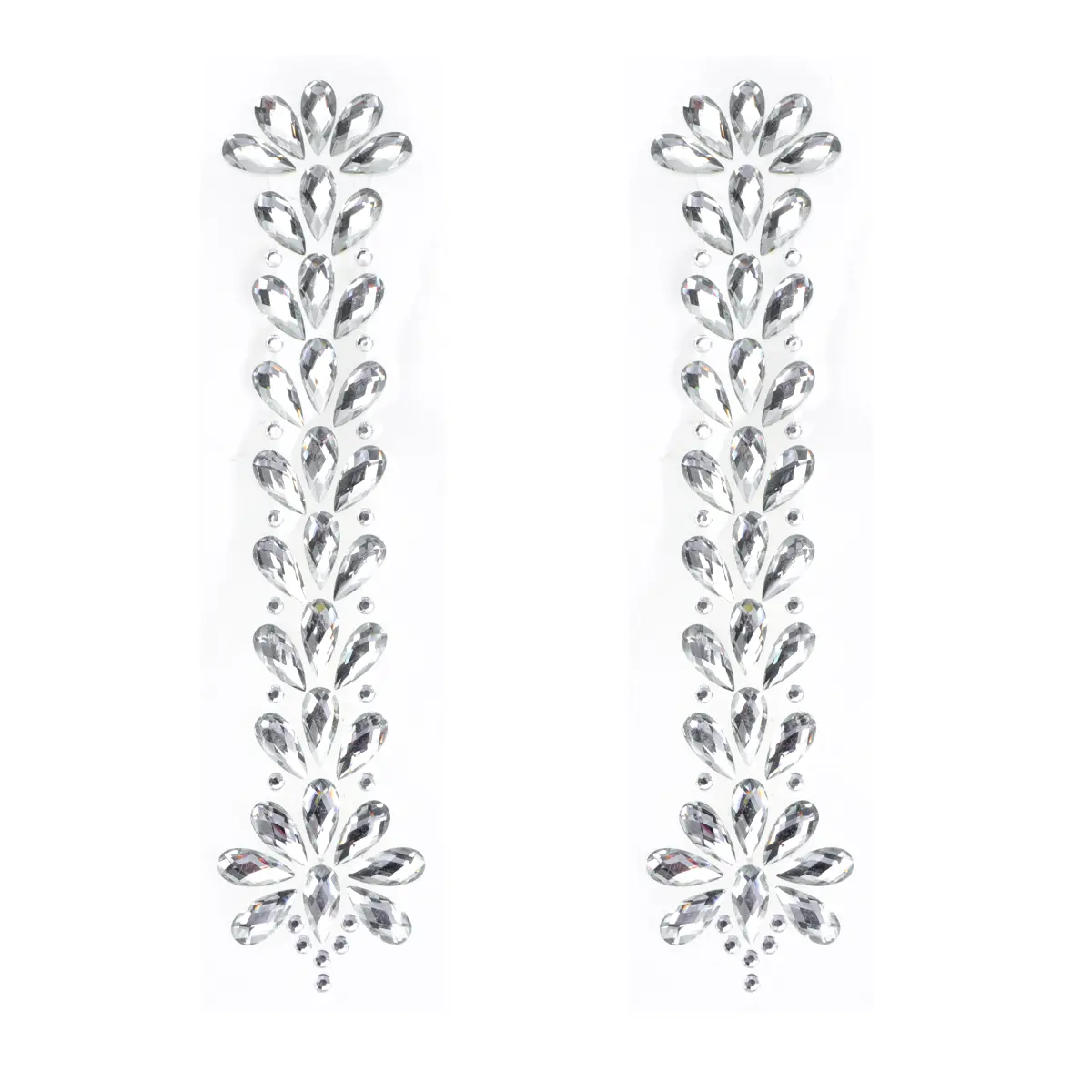 3 Sheets Resin Rhinestone Stickers Crystal DIY Decal Craft Projects Multi Shape Petals Style Durable Self Adhesive