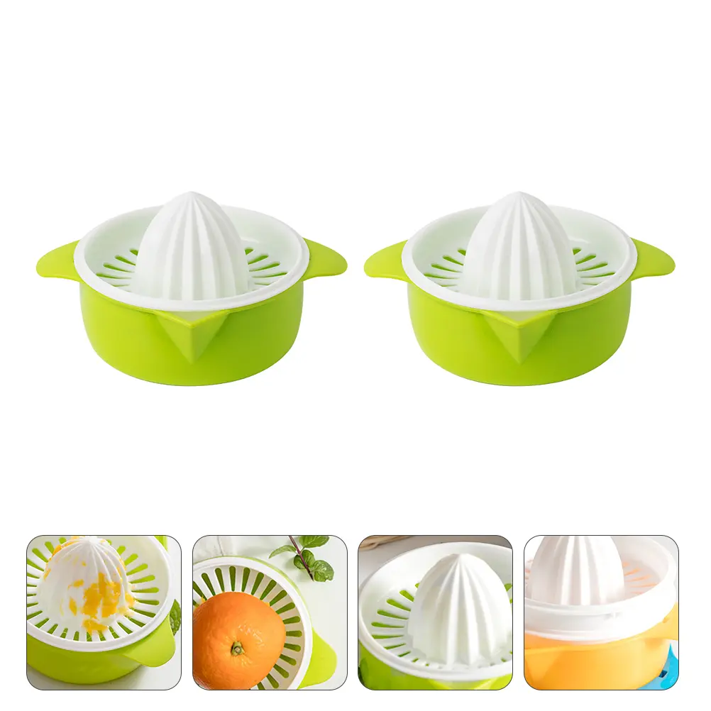 2pcs Manual Juicer Handheld Lemon Squeezer Portable Citrus Press Labor-Saving Fruit Extractor Compact Juice Tool Efficient