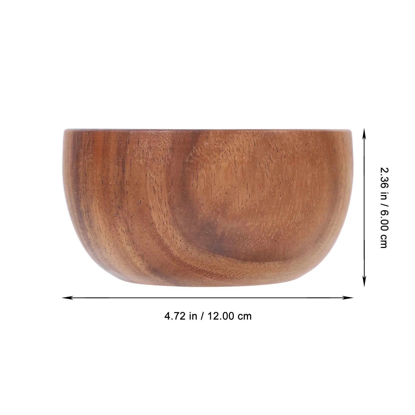 2 Pcs Wooden Bowl Set Salads Serving Bowls Snack for Kitchen Soup Large Japanese Fruit