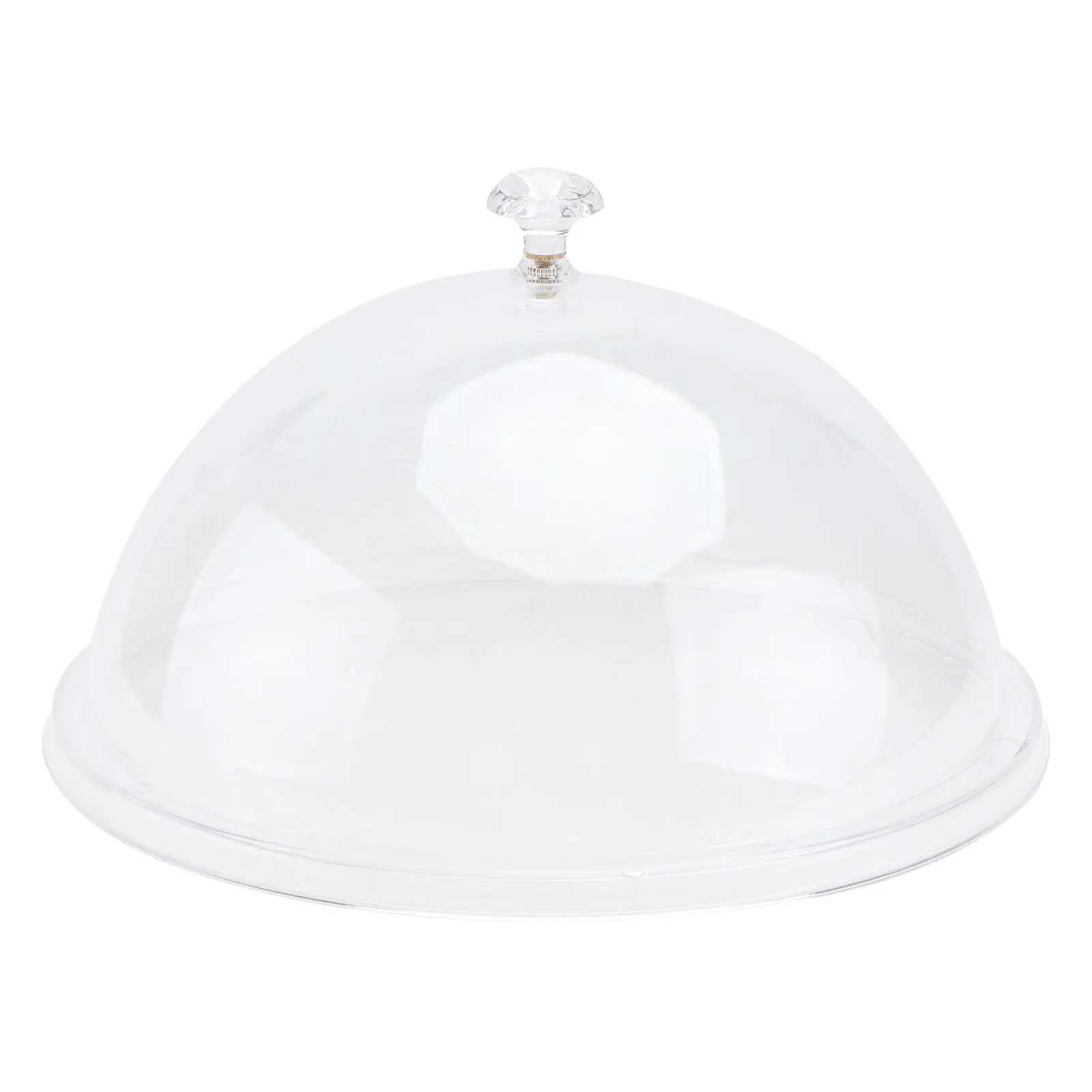 Food Cover Round Lid Tent Dessert Covers Tray Acrylic Microwave Oven Transparent Dust-proof Food Lid Safe Kitchen Bar