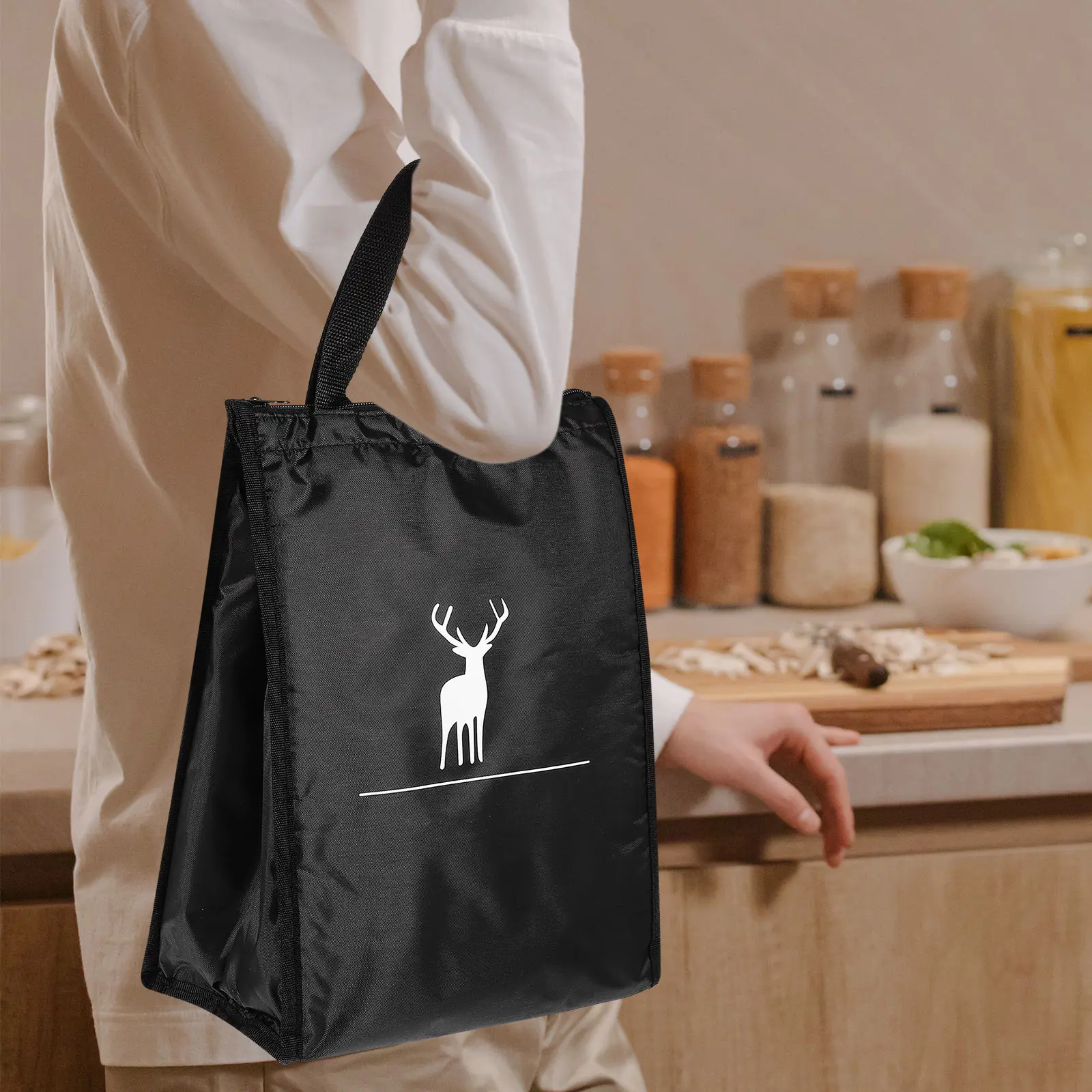 Insulation Bag Oxford Cloth Aluminum Foil Pearl Cotton Portable Thermal Food Bag Lunch Box Bento Pouch Storage Vegetable Picnic