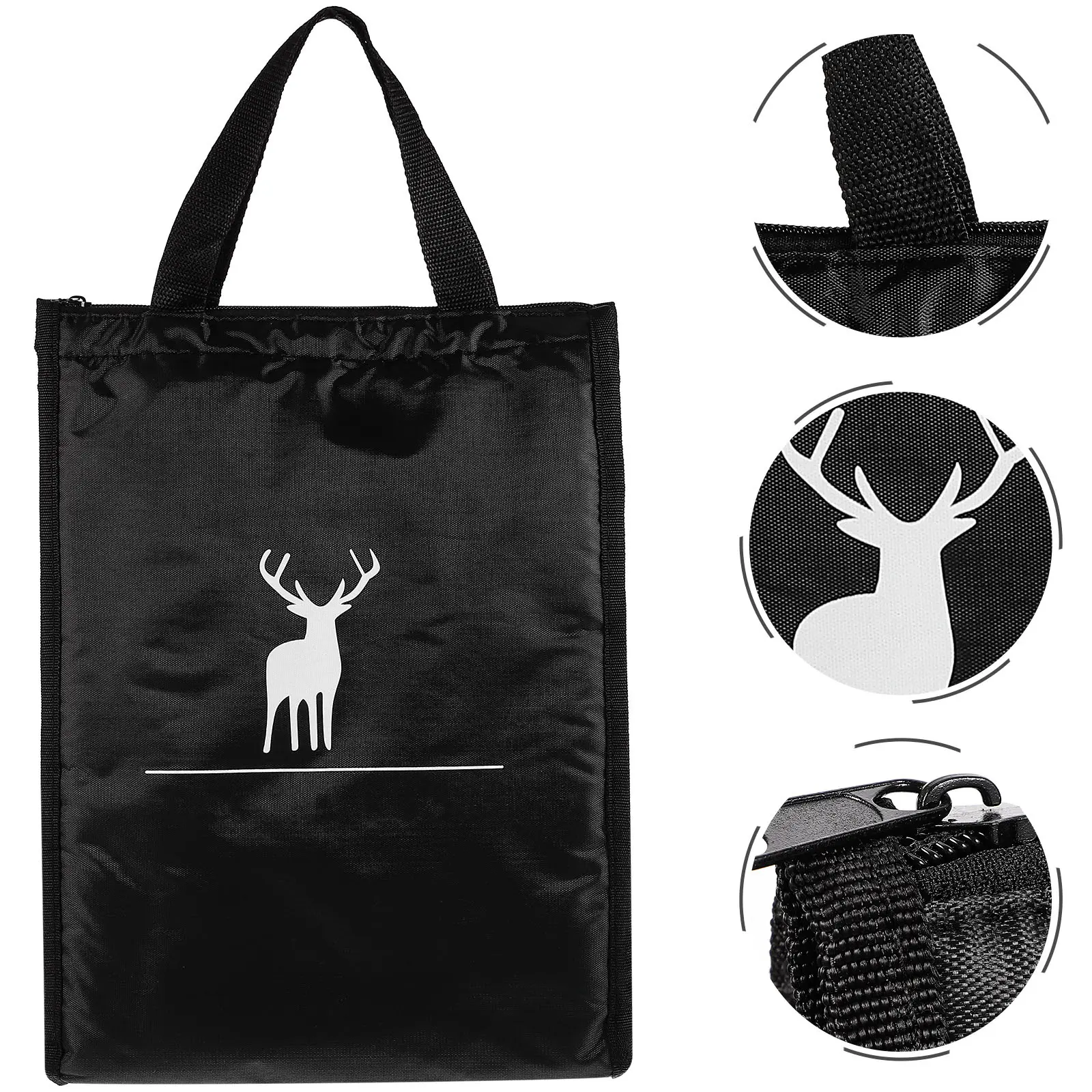 Insulation Bag Oxford Cloth Aluminum Foil Pearl Cotton Portable Thermal Food Bag Lunch Box Bento Pouch Storage Vegetable Picnic