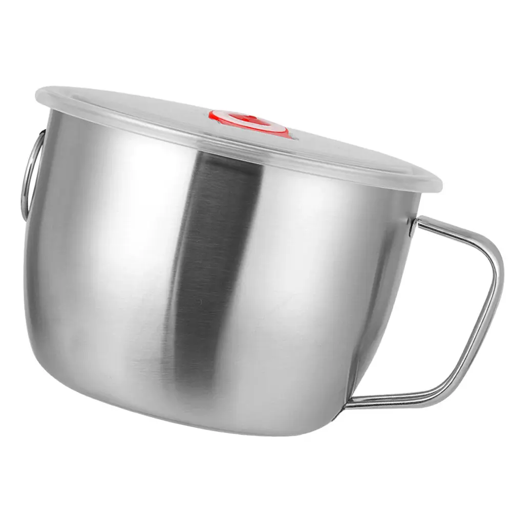 Ramen Bowls Stainless Steel Food Storage Soup Container Home Kitchen Bar Rice Bowl Instant Noodle Eating Portable