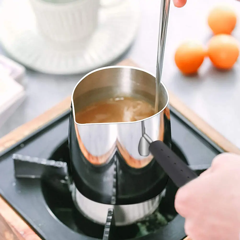 2Pcs Stainless Steel Supplementary Food Pot Small Milk Warmer Chocolate Melting Butter Warming Baby Portable Lightweight