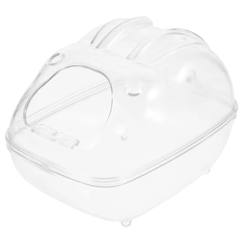 Hamster Bathroom Supplies Clear Medium Size Sand Bath Box Guinea Pig Toilet Small Pet Bathtub Accessories Wear Resistant