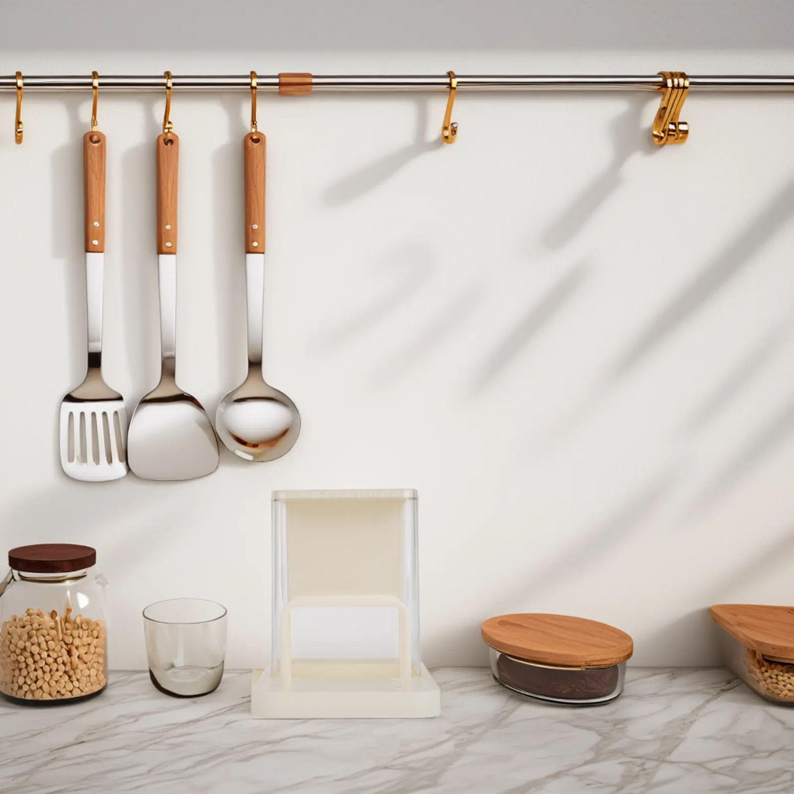 Kitchen Cutting Board Rack Utensil ganizer Large Holder Accessories Spacesaving Water Draining Stylish Kitchen Decor
