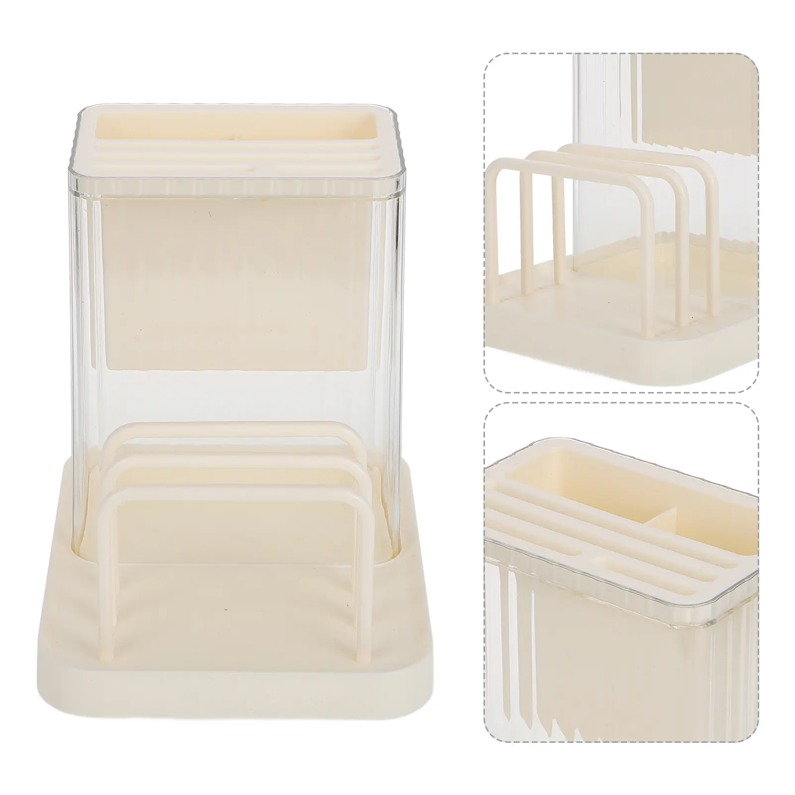 Kitchen Cutting Board Rack Utensil ganizer Large Holder Accessories Spacesaving Water Draining Stylish Kitchen Decor