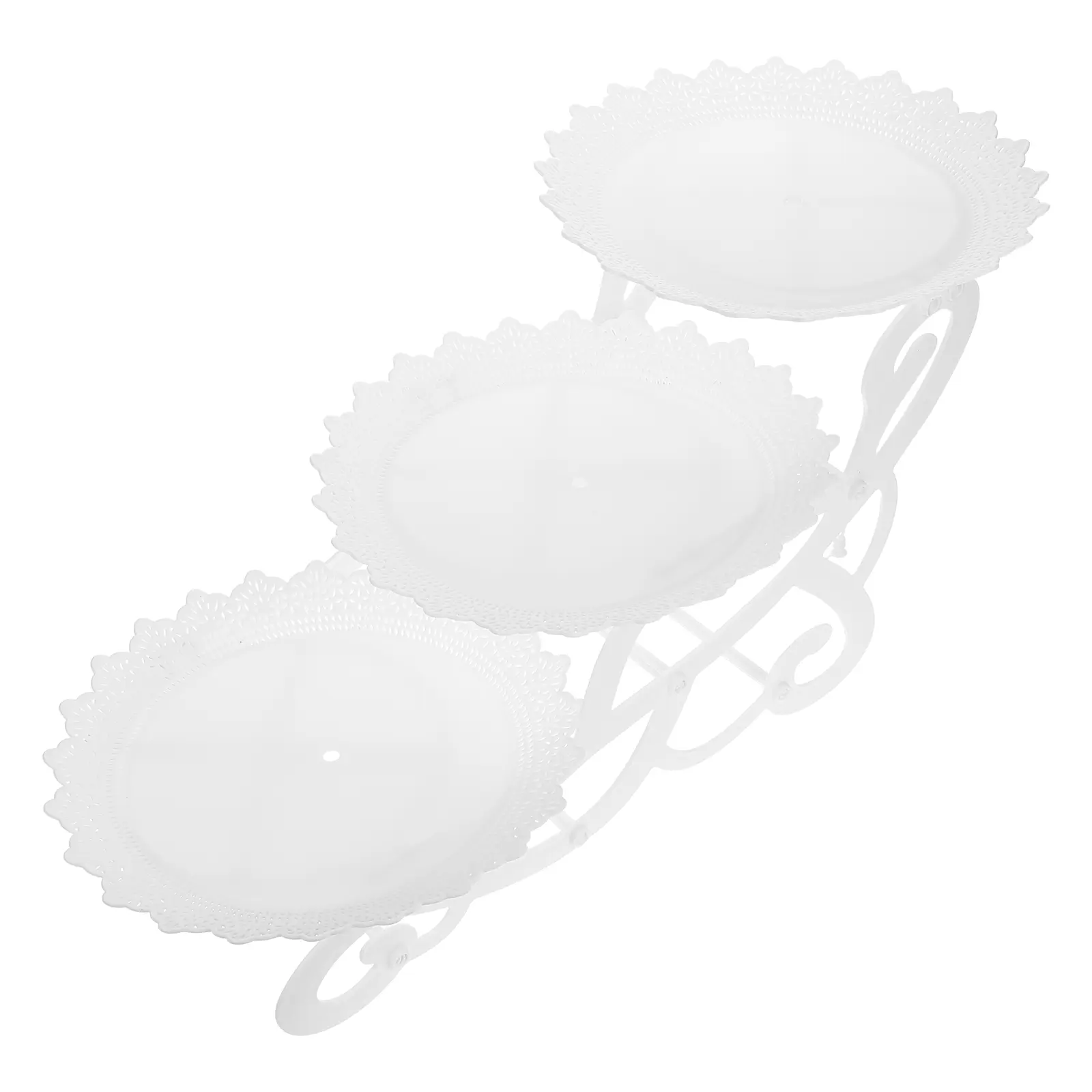 Decor 3 Tier Dessert St Cake Rack Fruit Display Bracket Storage Shelves Versatile Holder Practical St Kitchen