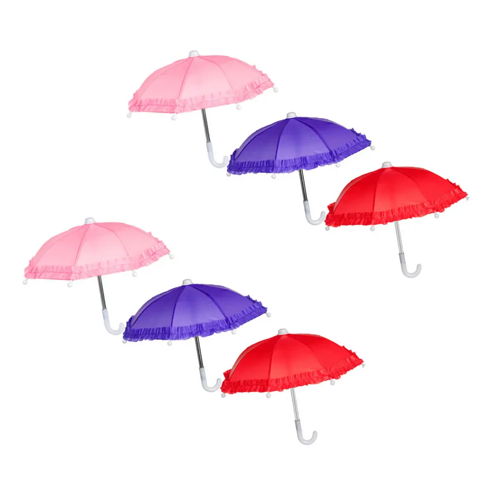 4 Pcs Mini Lace Umbrella Toy Kid Umbrella Toy Decorative Children Umbrella Shade Parasol Household Merchandises