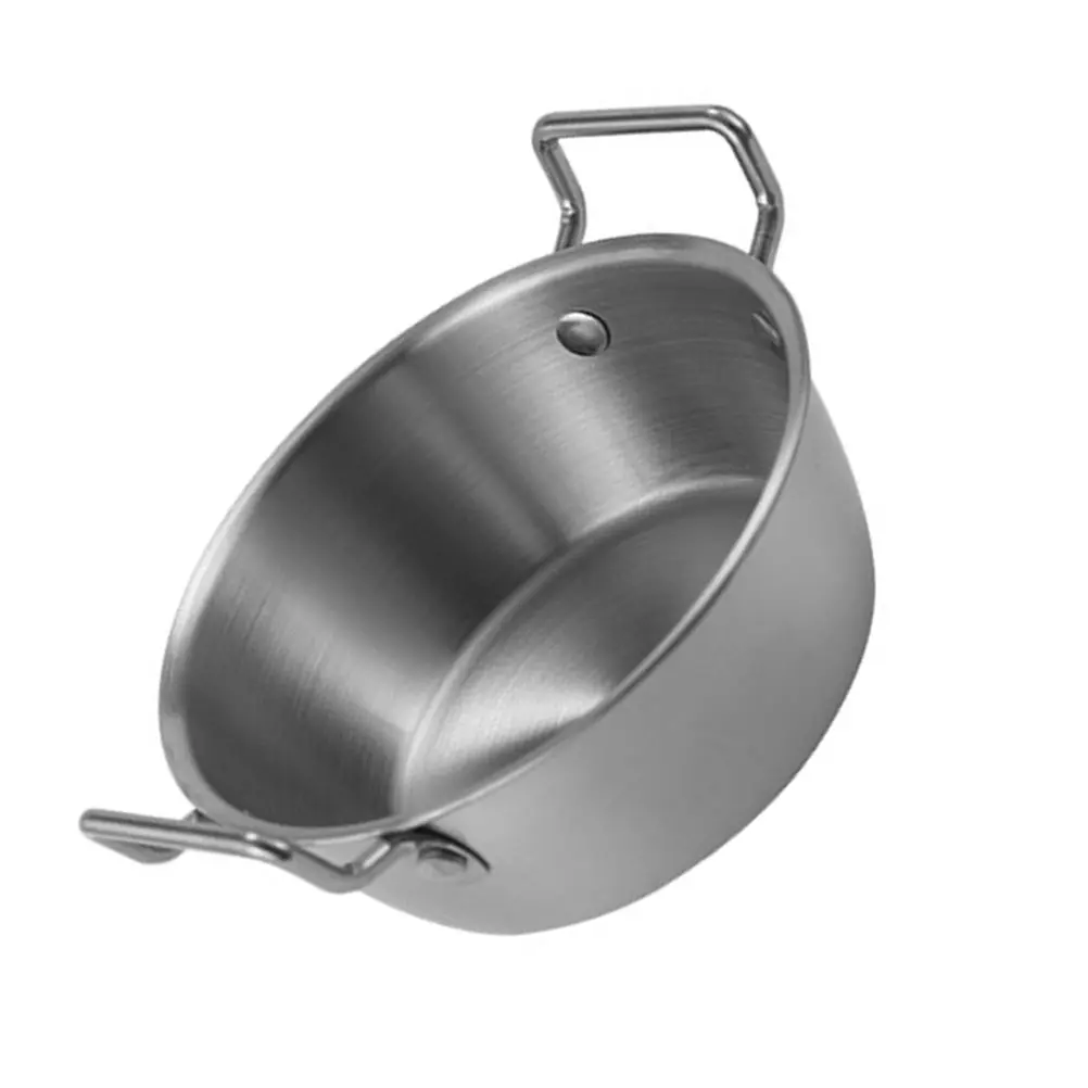 Large Stainless Steel Snack Basket Food Containers Round Serving Bowl Metal