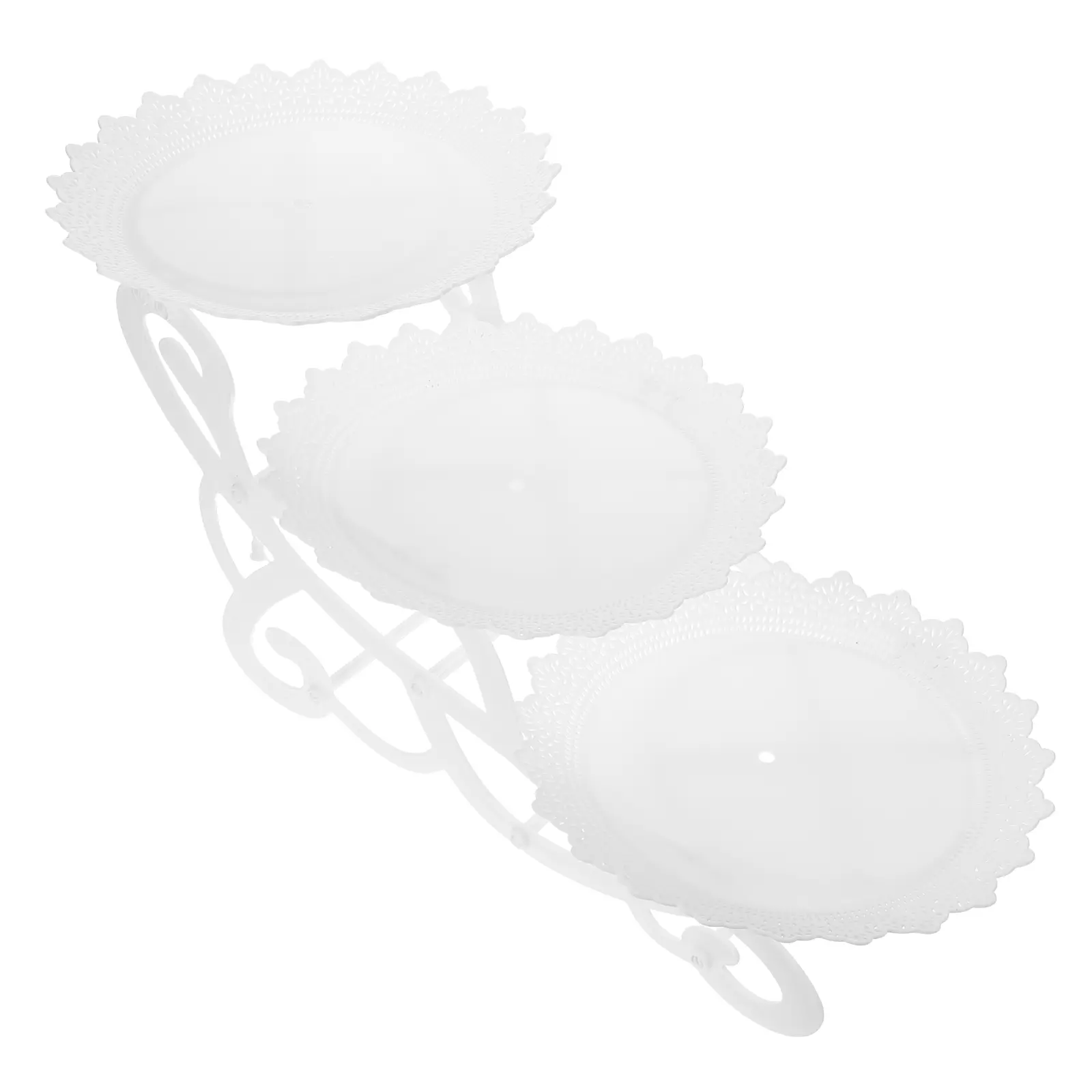Decor 3 Tier Dessert St Cake Rack Fruit Display Bracket Storage Shelves Versatile Holder Practical St Kitchen