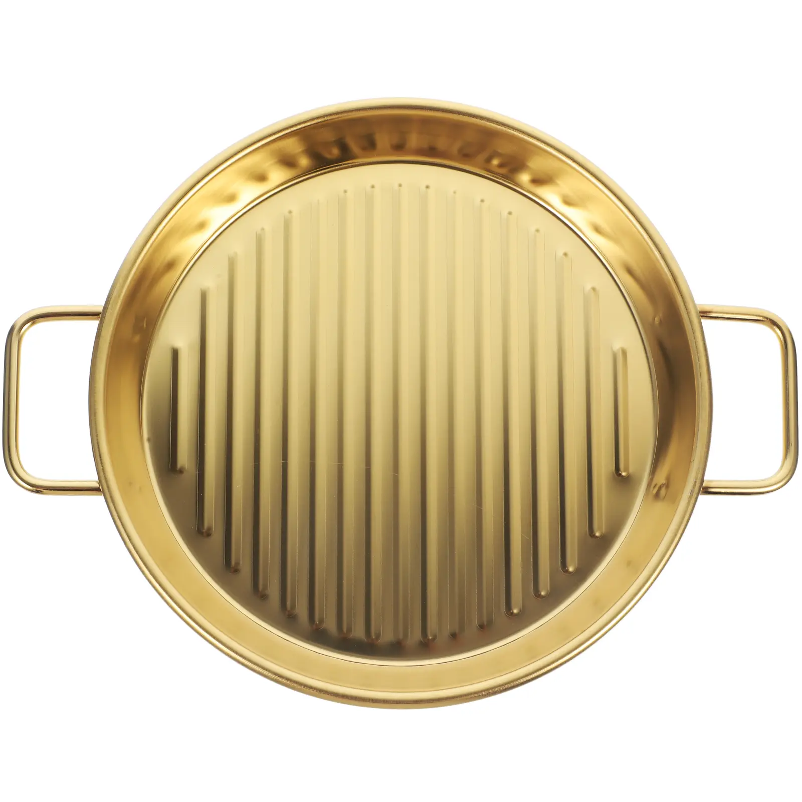 Stainless Steel Drain Pan Trays H 18CM Golden Color Snack Tray for Fried Chicken Potato Strips Serving Plates