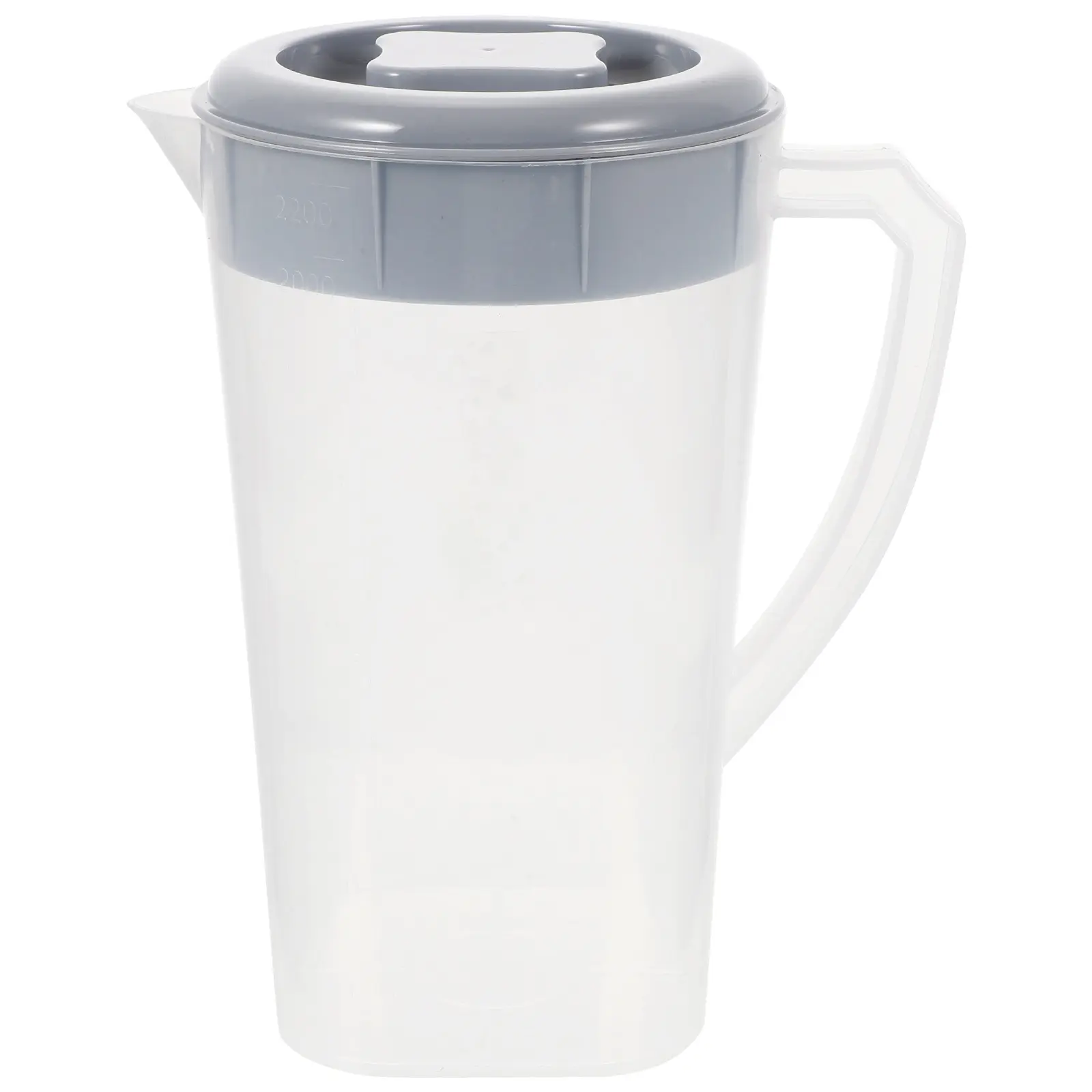Cold Water Pitcher High Temp Resistance Large Capacity Tea Separator Light Grey Drink Bottle Juice Containers with Lid Kitchen