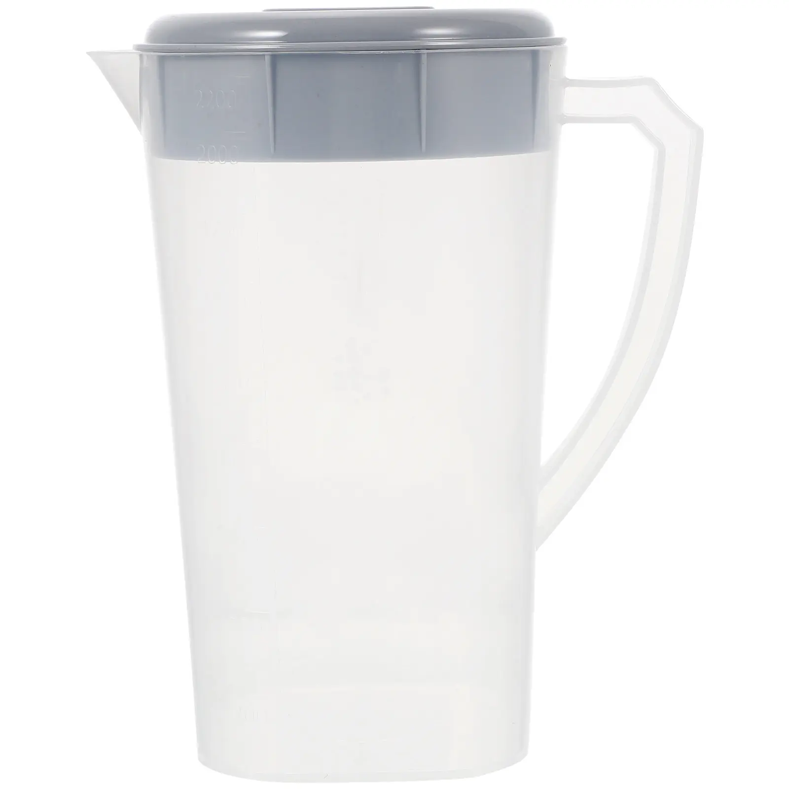 Cold Water Pitcher High Temp Resistance Large Capacity Tea Separator Light Grey Drink Bottle Juice Containers with Lid Kitchen