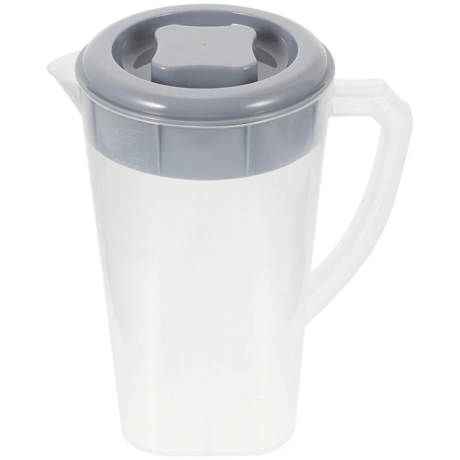 Cold Water Pitcher High Temp Resistance Large Capacity Tea Separator Light Grey Drink Bottle Juice Containers with Lid Kitchen
