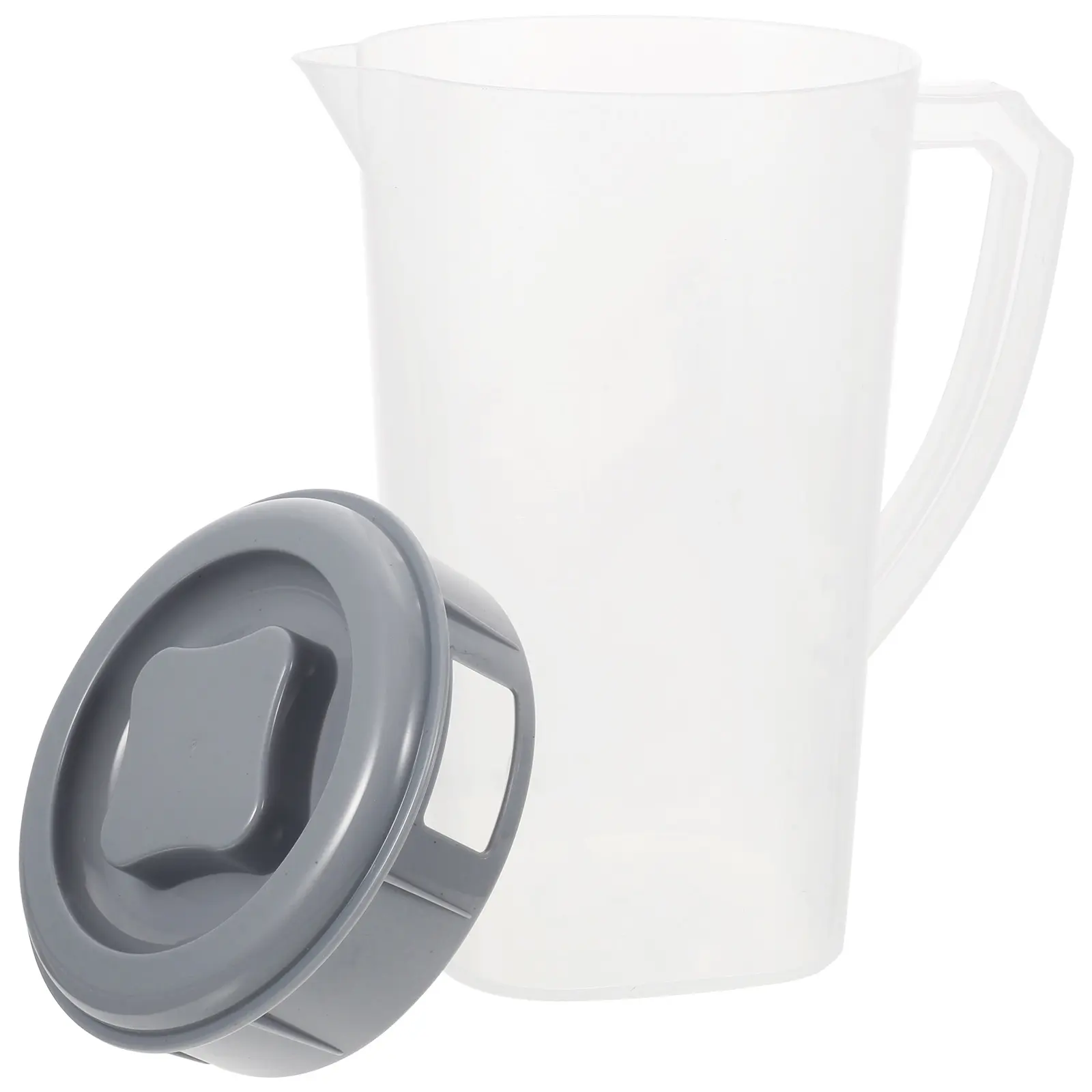 Cold Water Pitcher High Temp Resistance Large Capacity Tea Separator Light Grey Drink Bottle Juice Containers with Lid Kitchen