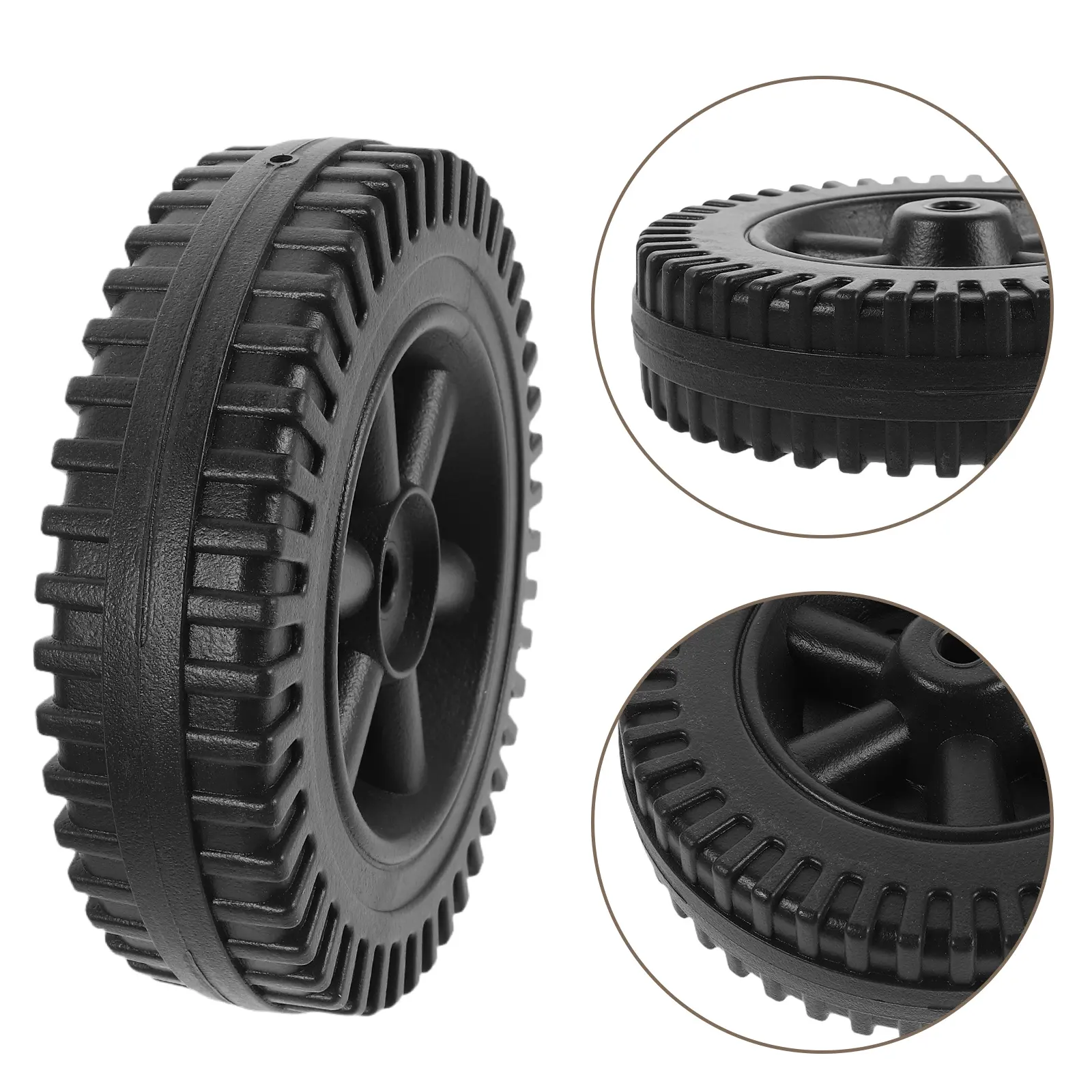 4 Pcs BBQ Wheels Barbecue Oven Cart Swivel Charcoal Grills Replacement Caster Plastic