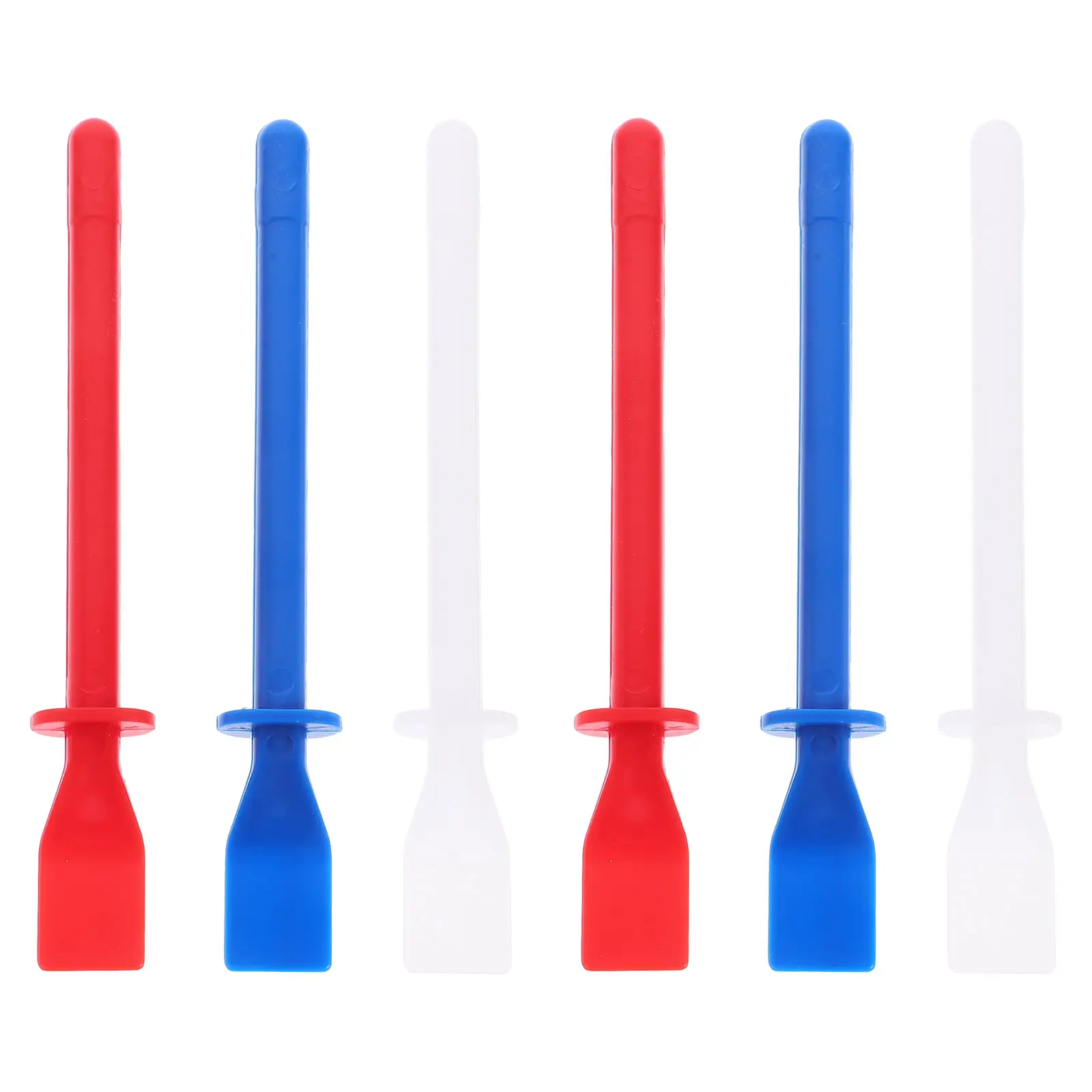 6Pcs Flexible Tip Glue Spatula Craft Tool Smear Glue Stick Adhesive Spreader Copolymerized PP Paint Stick DIY Tool