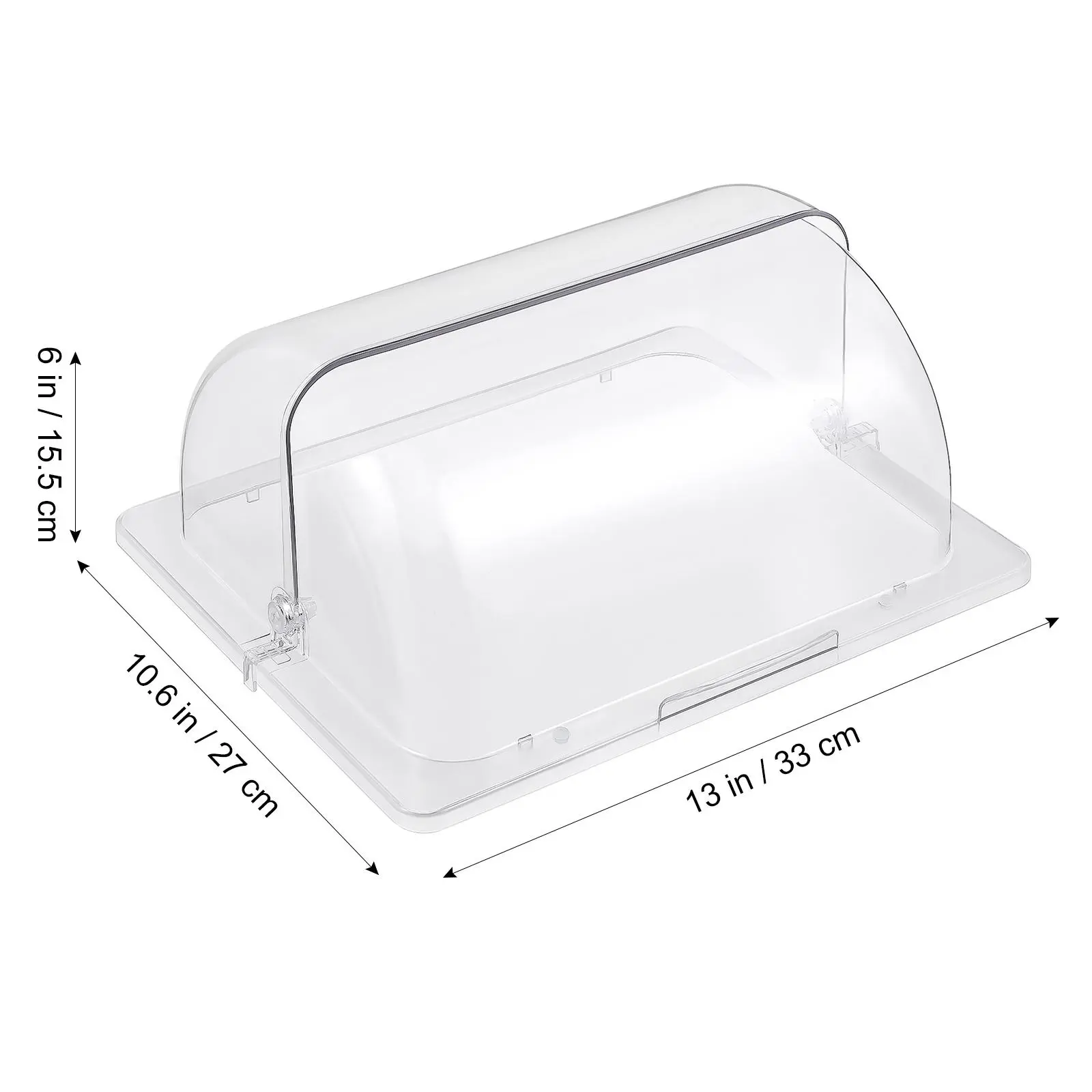 1pc Clear Acrylic Dustproof Food Cover Dessert Showcase Swivel Lid Cake Display Dome Bakery Case Snack Cover Transparent Pastry
