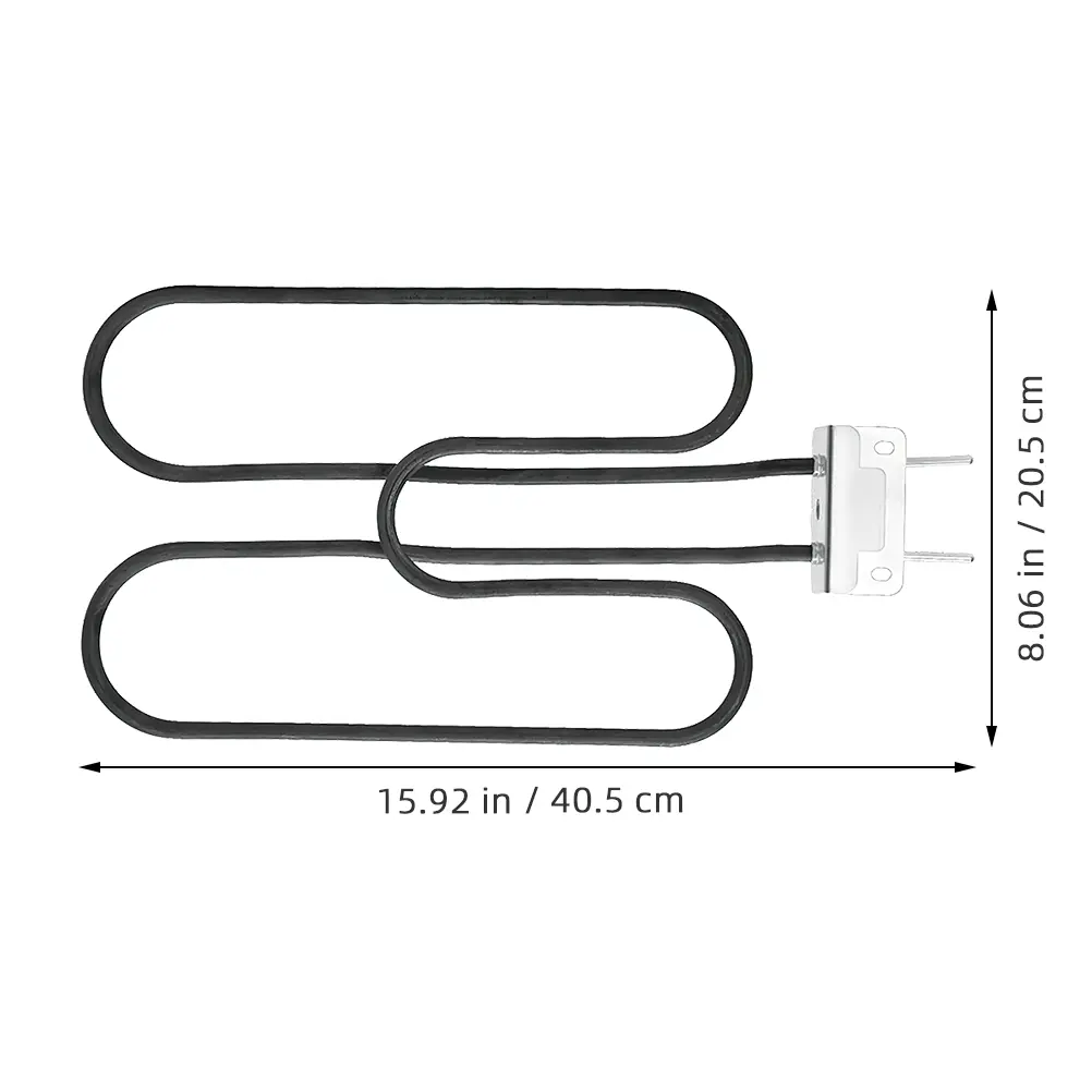Heating Element Electric Wire Replacement for BBQ Grill Barbecue Outdoor Black High Power Fast Heating Durable BBQ Accessory
