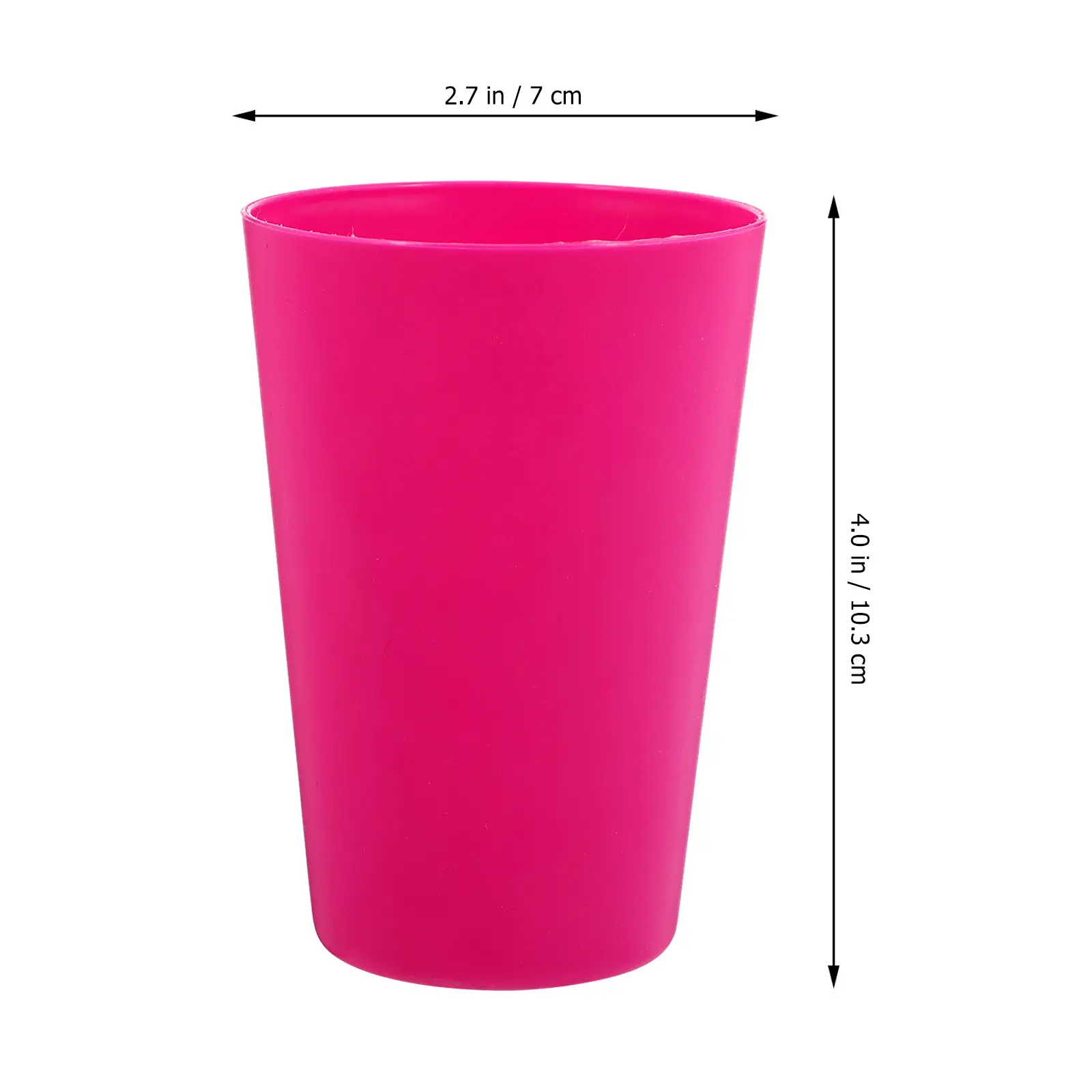 24pcs Reusable Plastic Cups Rainbow Beverage Cups Temperature Resistant Stackable Water Mugs Beer Drinking Glassware Coffee