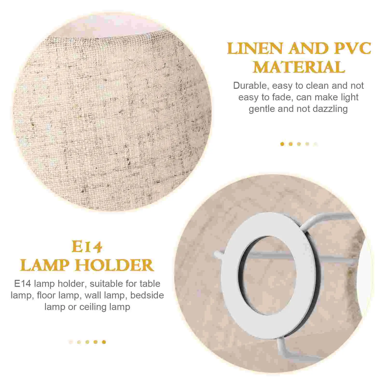 2 Pcs Premium Fabric Lamp Shades Cloth Light Covers Replacement For Lamps Desk Lamps Bedside Lamps Decorative Lighting