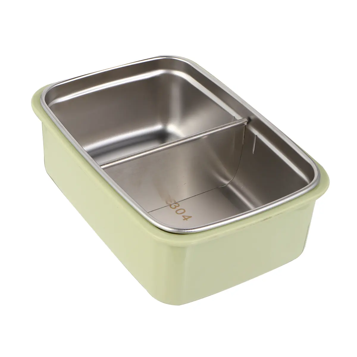 Stainless Steel Lunch Box 900 Ml Pink PP Japanese Style Portable Food Container Large Capacity Moveable Separator Safe