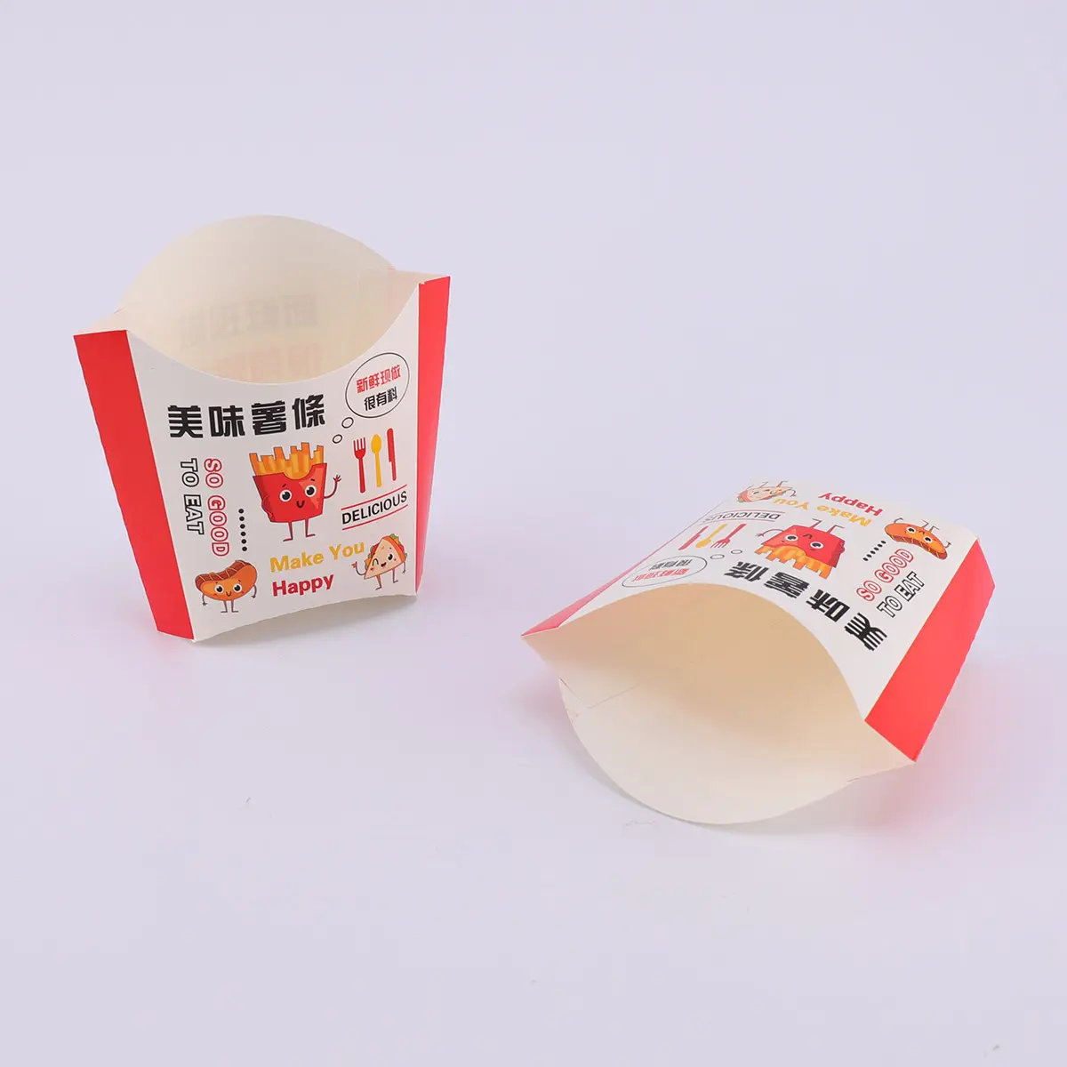 100 Pcs Chips Boxes Paper Food Box Disposable Packaging Supplies Snack Container Practical Storage Kitchen Bar Use
