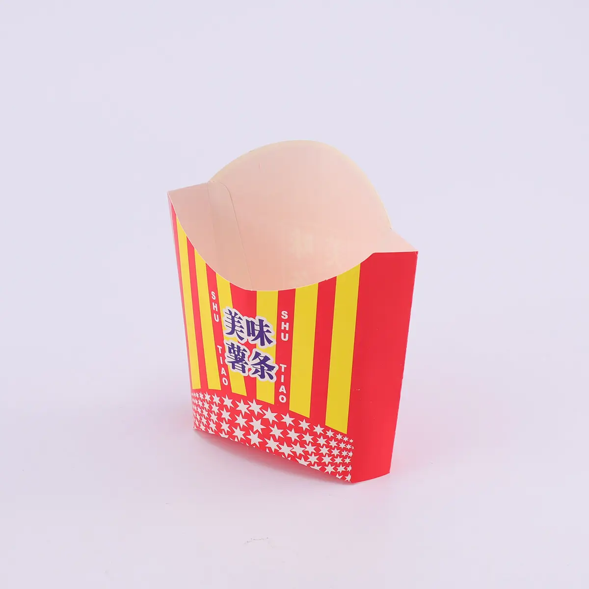 100 Pcs Disposable Food Boxes Chips Snack Packaging Supplies Paper Fry Box For Parties Picnics Movie Night Home Shop Use